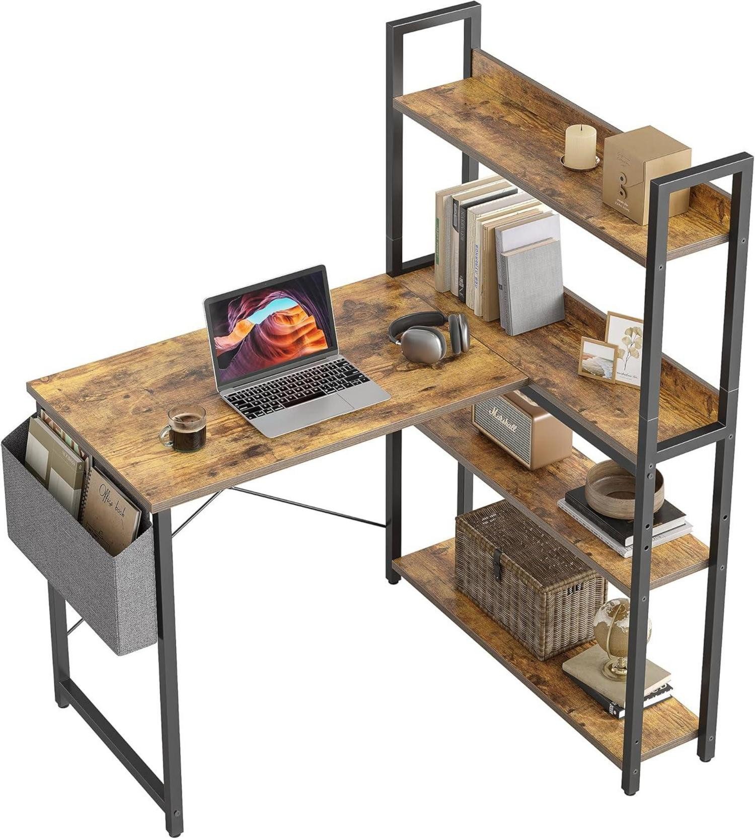 LuxusKollektion Eckschreibtisch Schreibtisch Regal Eckschreibtisch Heimbüro