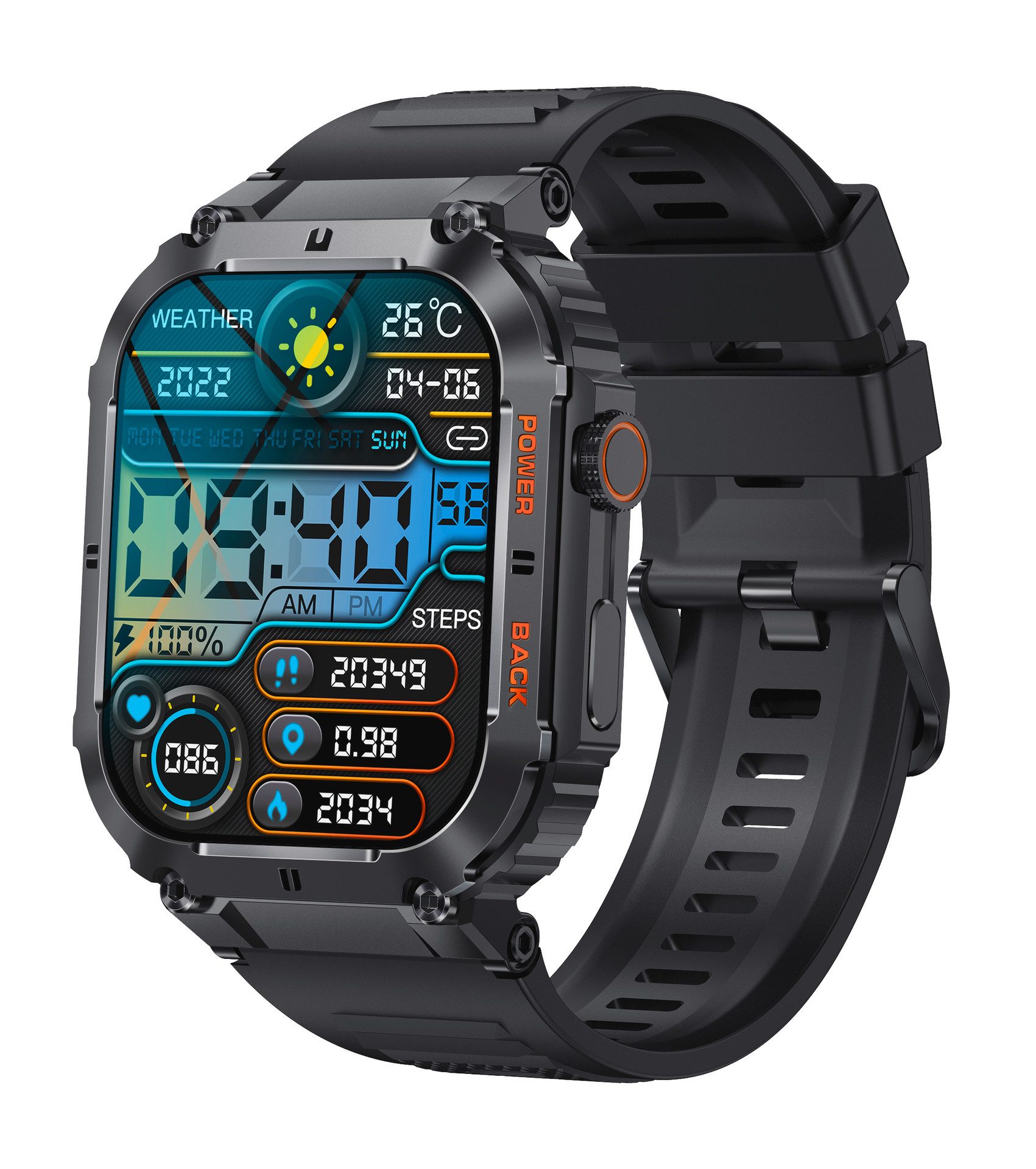 Denver Smartwatch SWC-191 Smartwatch (4,98 cm/1,96