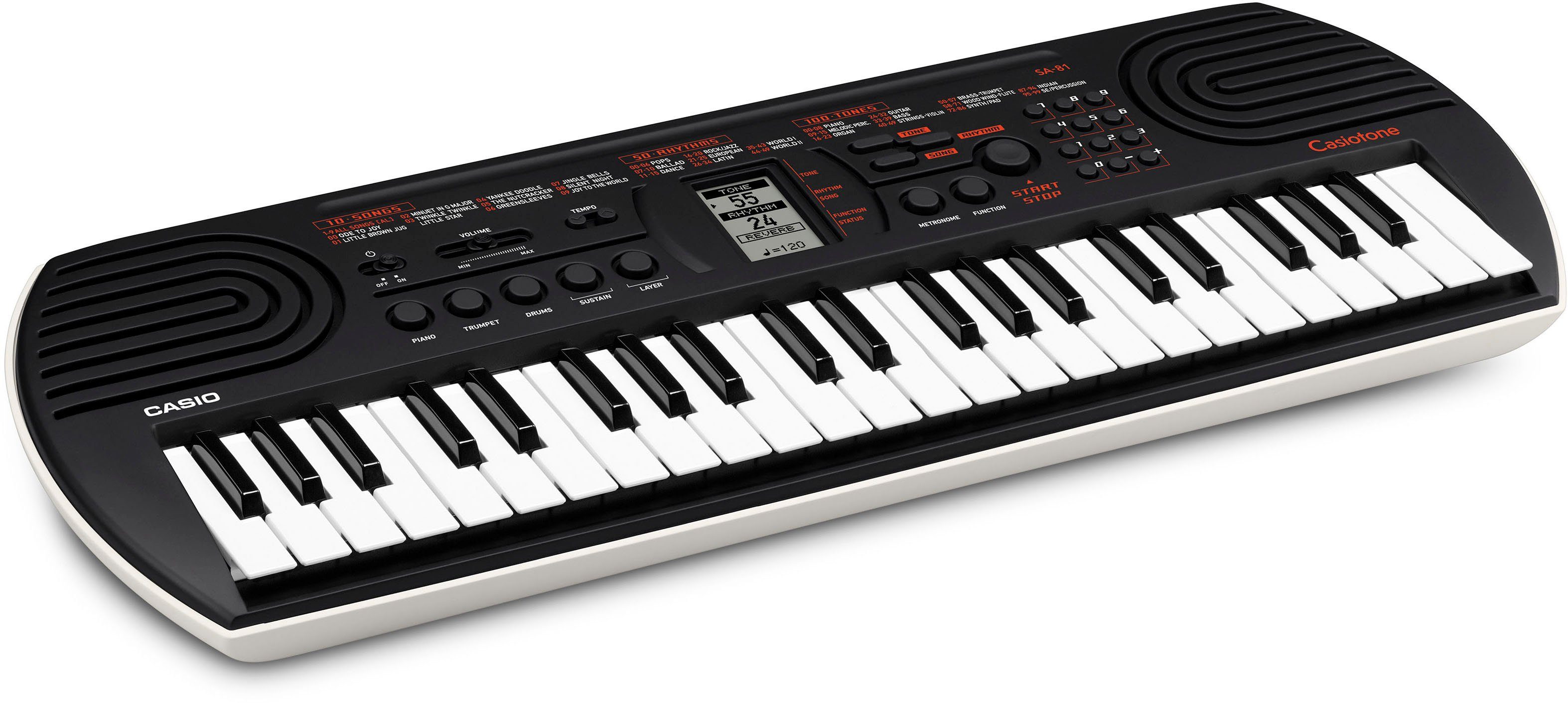 CASIO Home-Keyboard Mini-Keyboard SA-81, mit 44