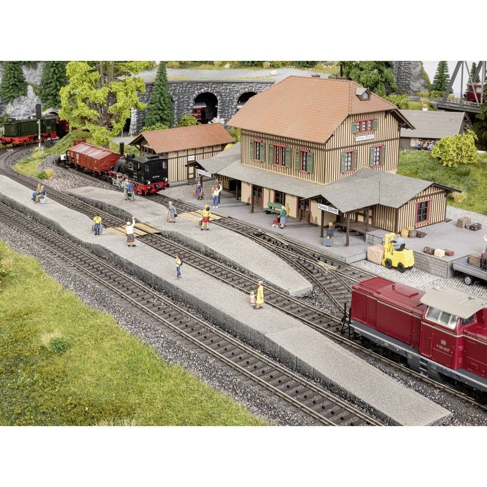 NOCH Modelleisenbahn-Set H0 Bahnsteig Epoche III