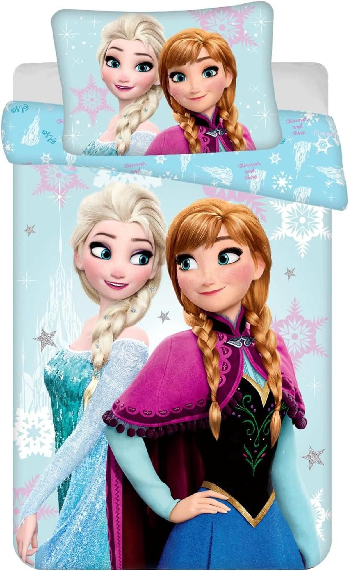 BrandMac Kinderbettwäsche Disney Kinder Bettwäsche Eiskönigin