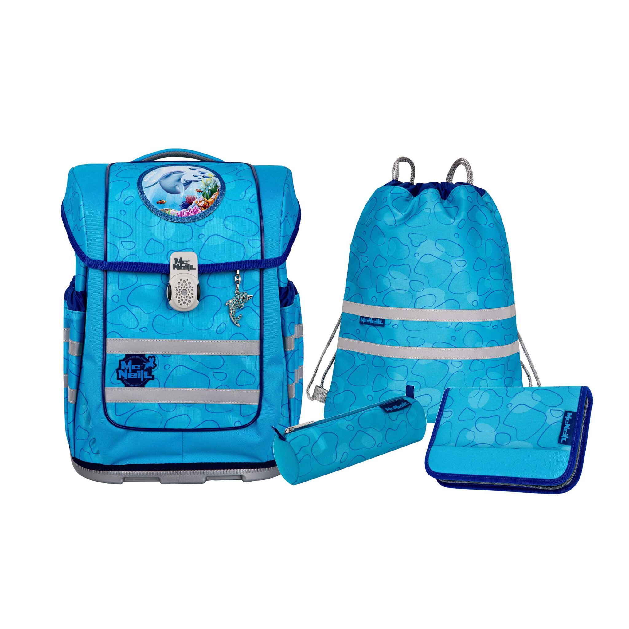 McNeill Schulranzen Schulranzen-Set ERGO COMPACTO BUBBLE