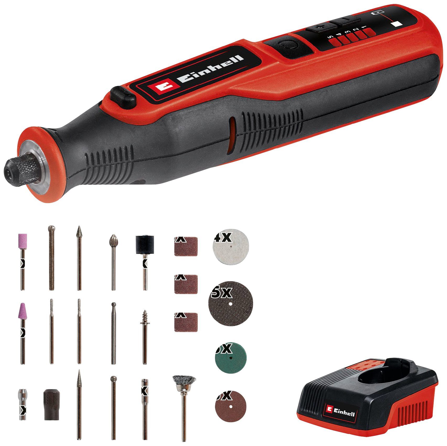 Einhell Akku-Multischleifer Akku-Schleif-/ Gravur-Werkzeug TE-MT 7,2