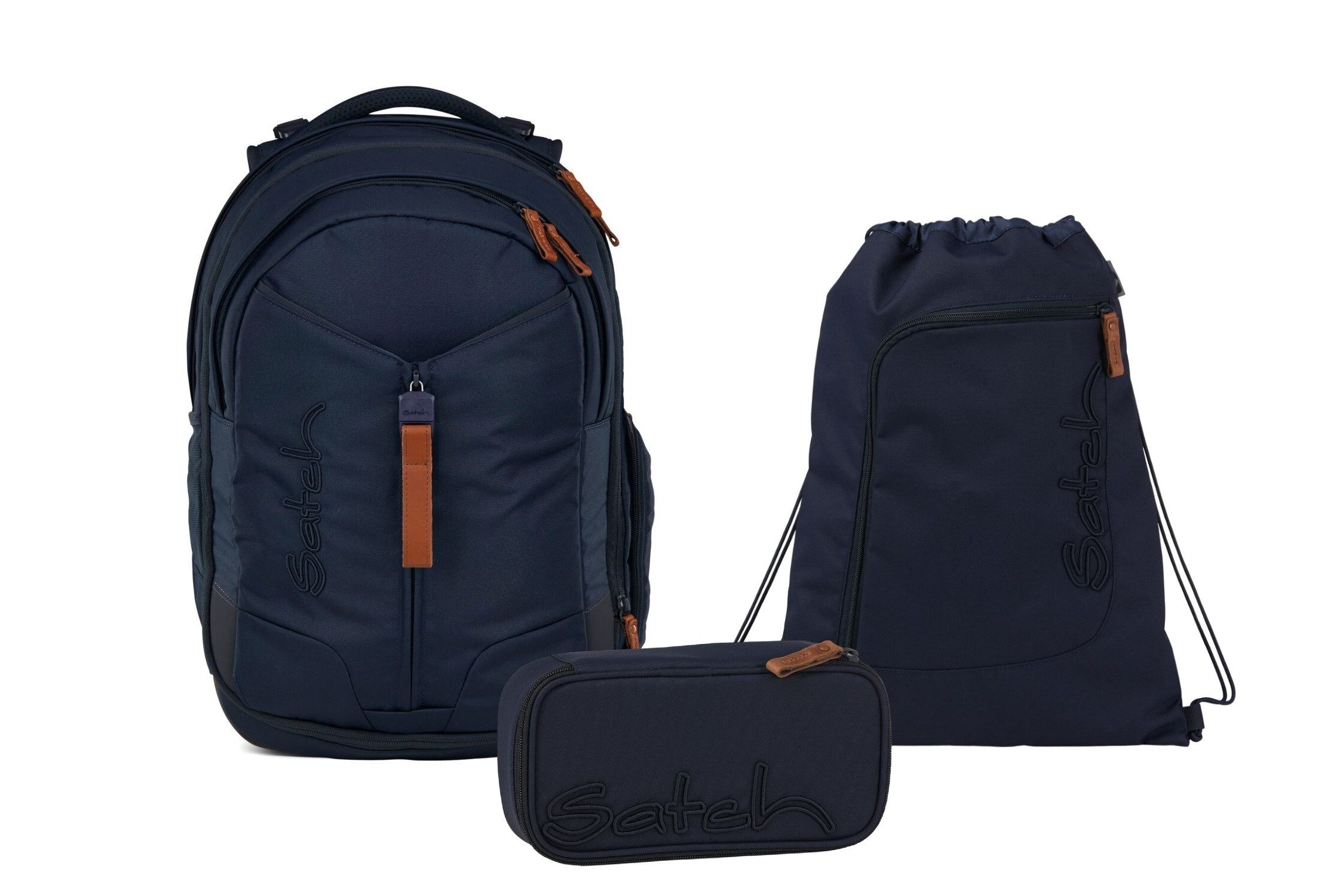 Satch Schulranzen Schulrucksack-Set MATCH Nordic Blue