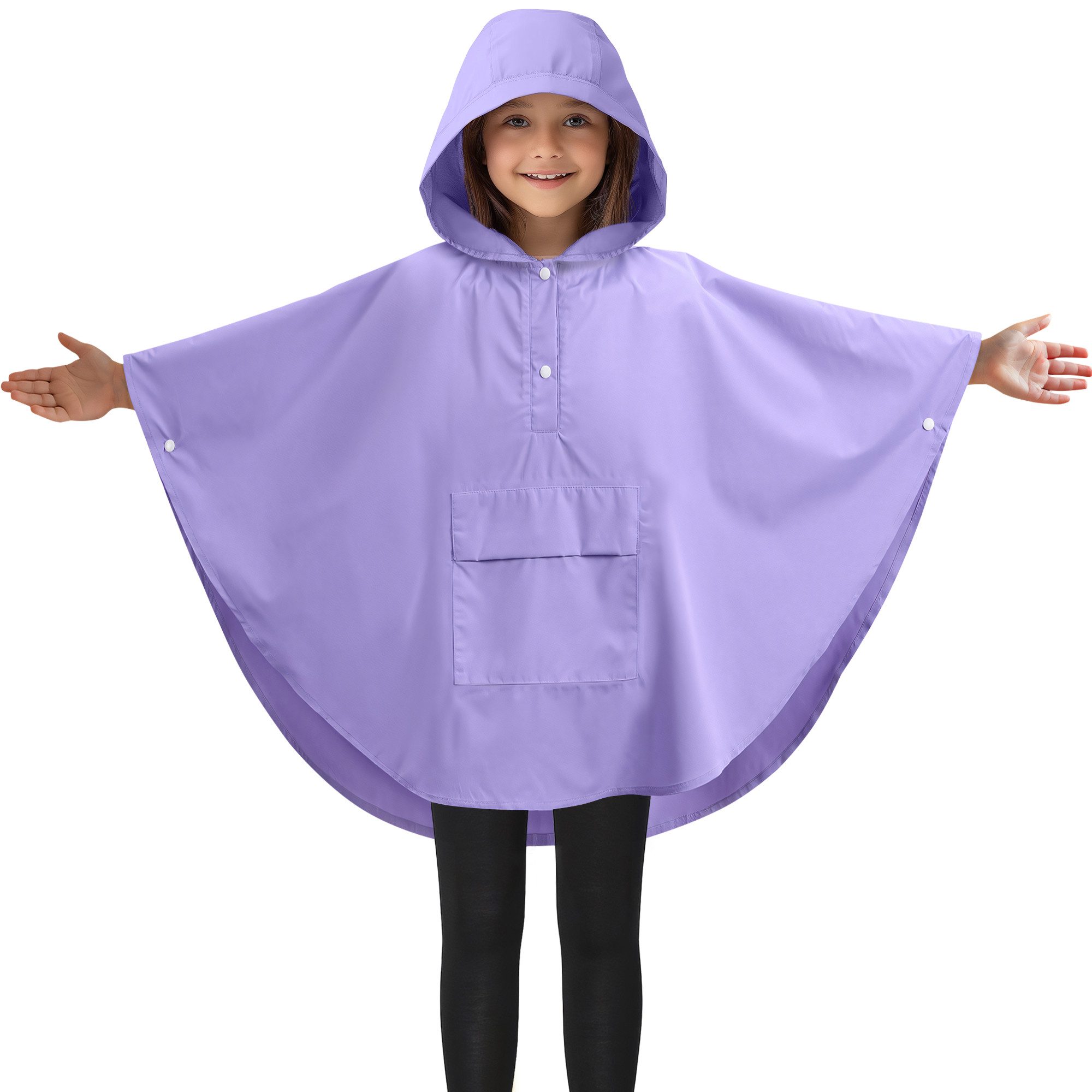 JEMIDI Poncho Kinder Regenponcho Wasserdicht -