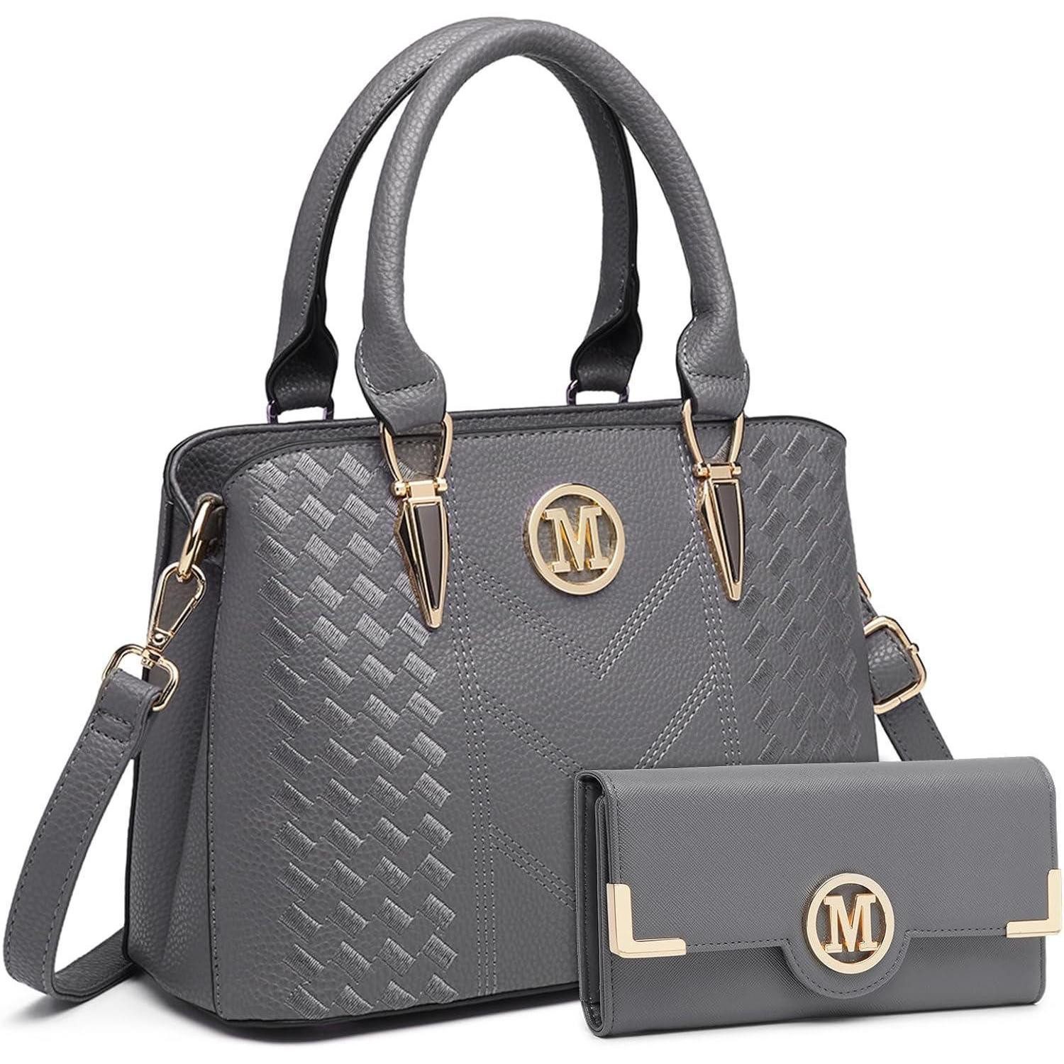 LuxusKollektion Handtasche Handtasche Damen Mittelgroß Grau