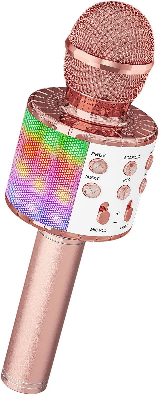 Welikera Mikrofon Karaoke Mikrofon Bluetooth,Mikrofon Kinder