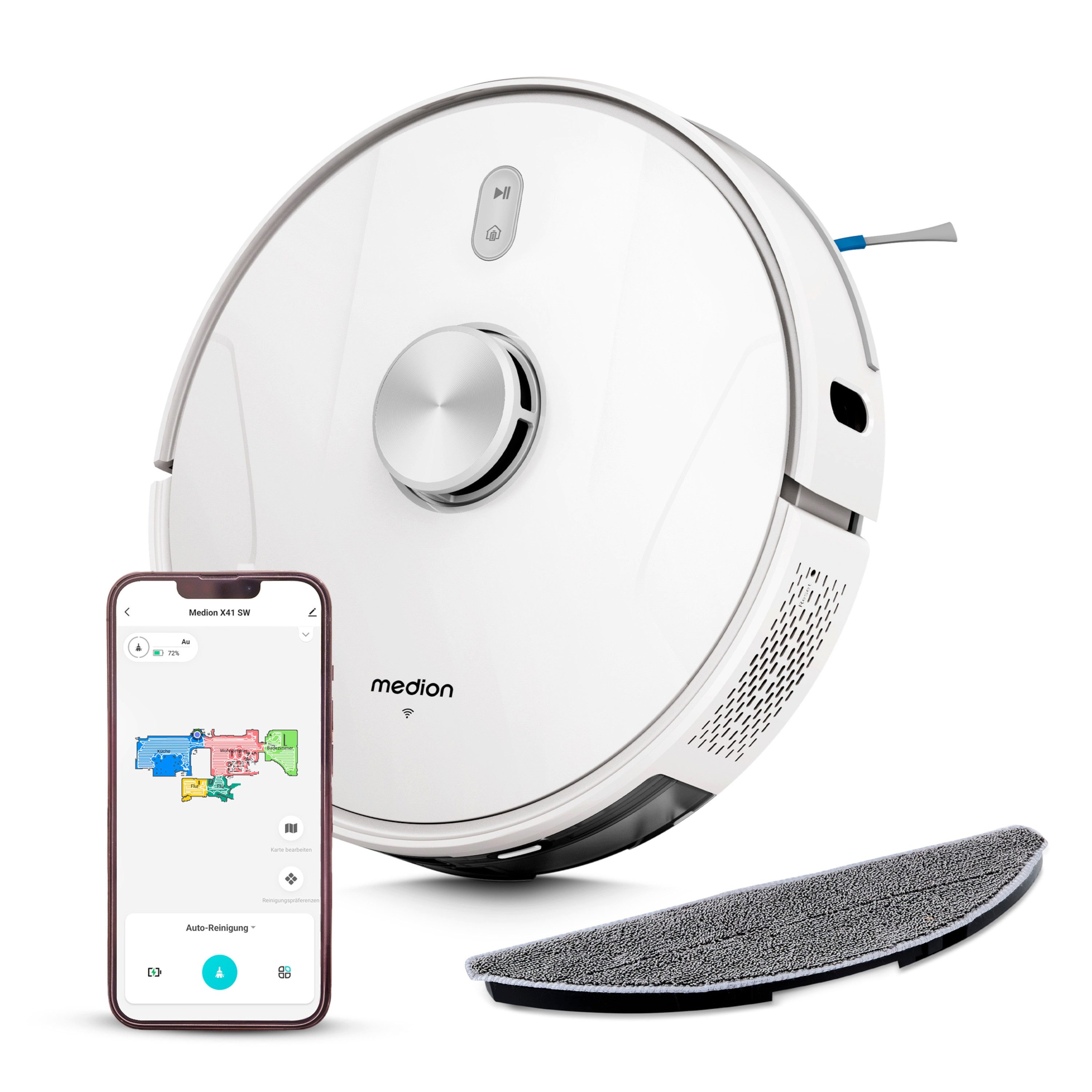 Medion® Saugroboter Saugroboter MEDION X41 SW