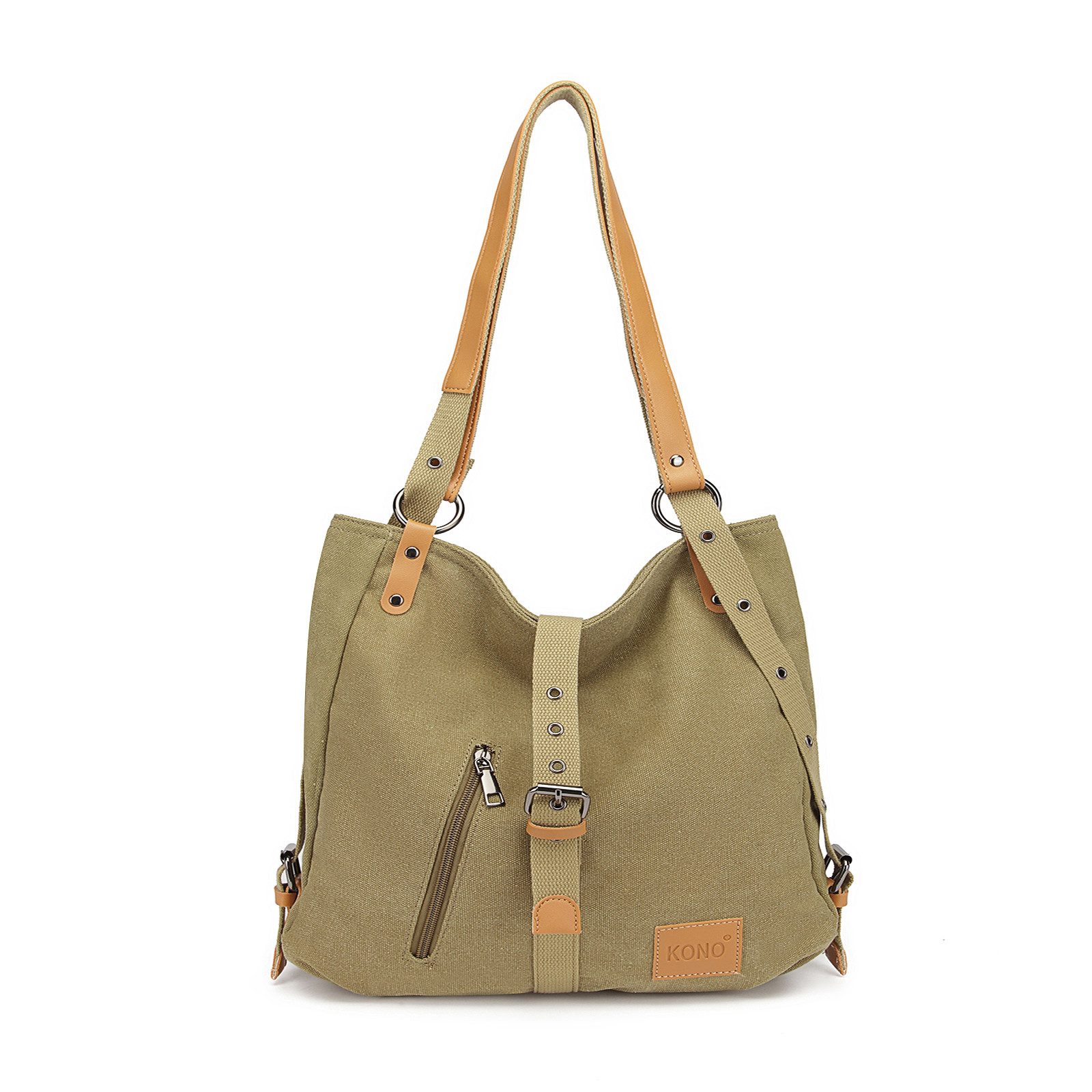 KONO Handtasche Damen Rucksackhandtaschen Canvas Handtasche