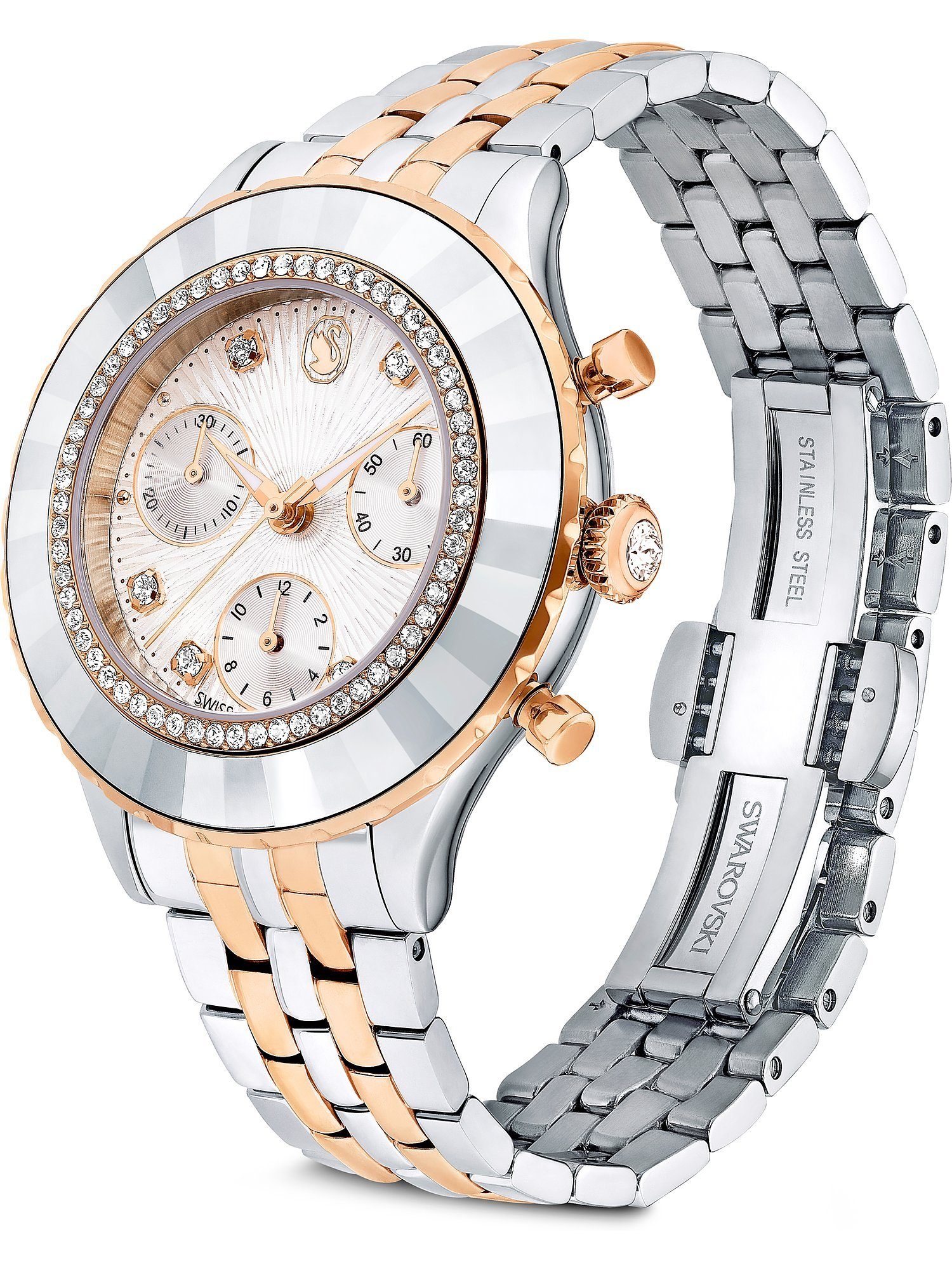 Swarovski Chronograph Swarovski Damen-Uhren Analog Quarz