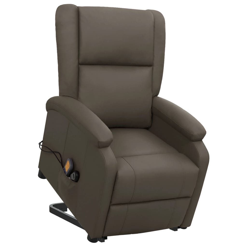 vidaXL Massagesessel Massagesessel mit Aufstehhilfe Grau