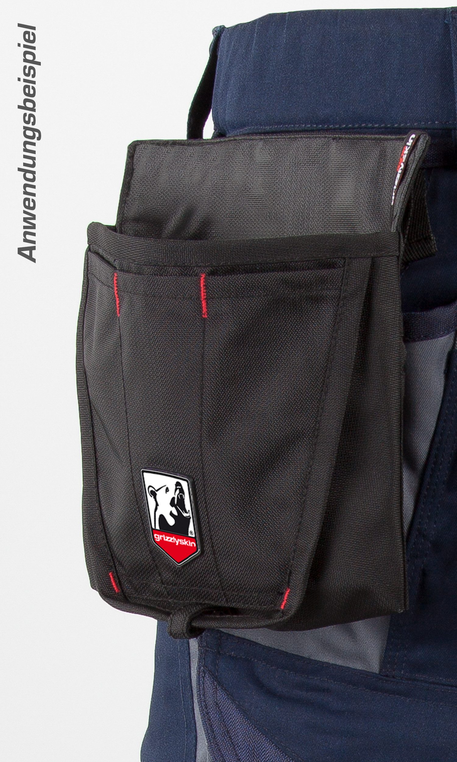 Qualitex Workwear Arbeitshose Material-Gürteltasche IRON aus