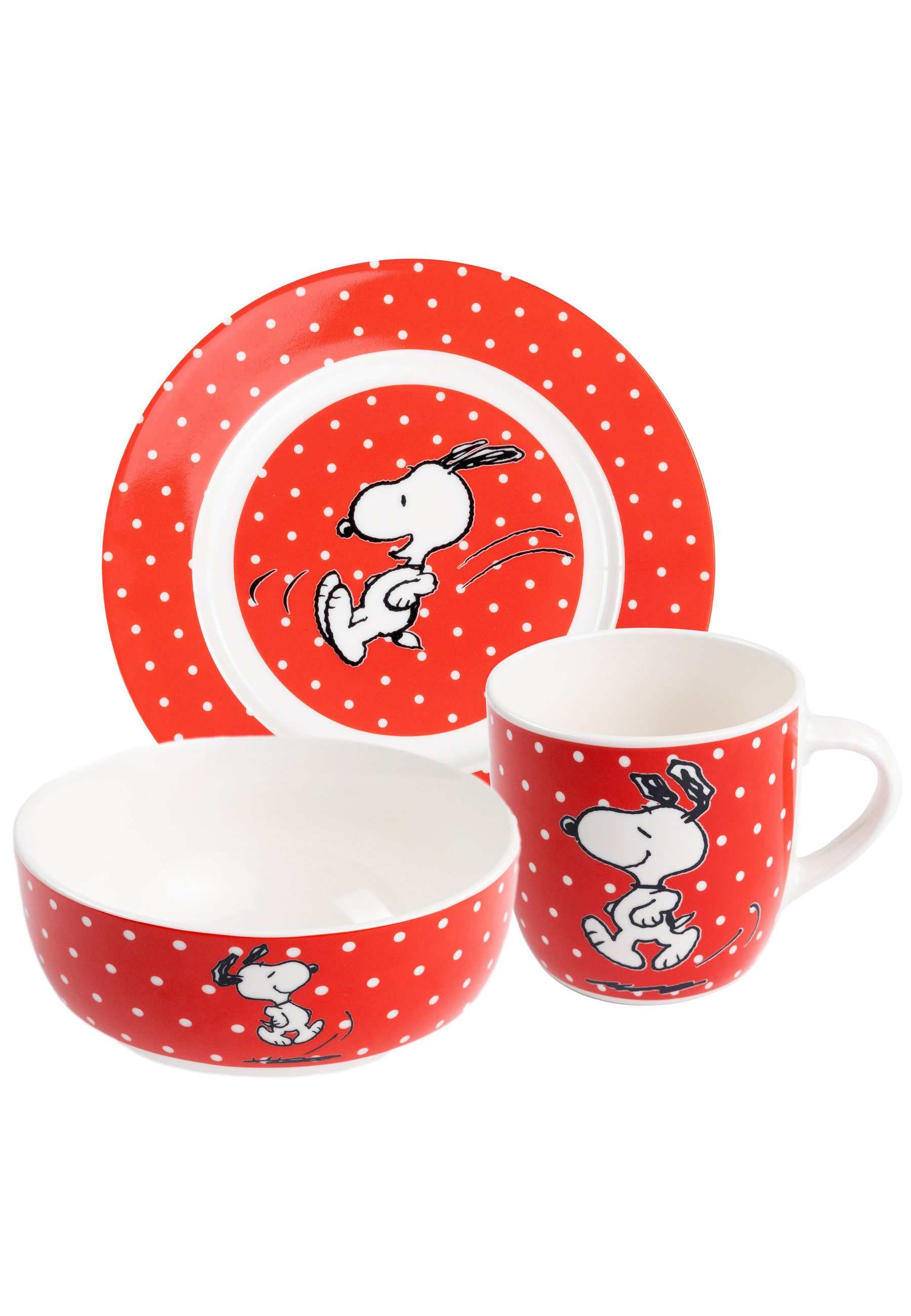 United Labels® Frühstücks-Geschirrset The Peanuts Frühstücksset