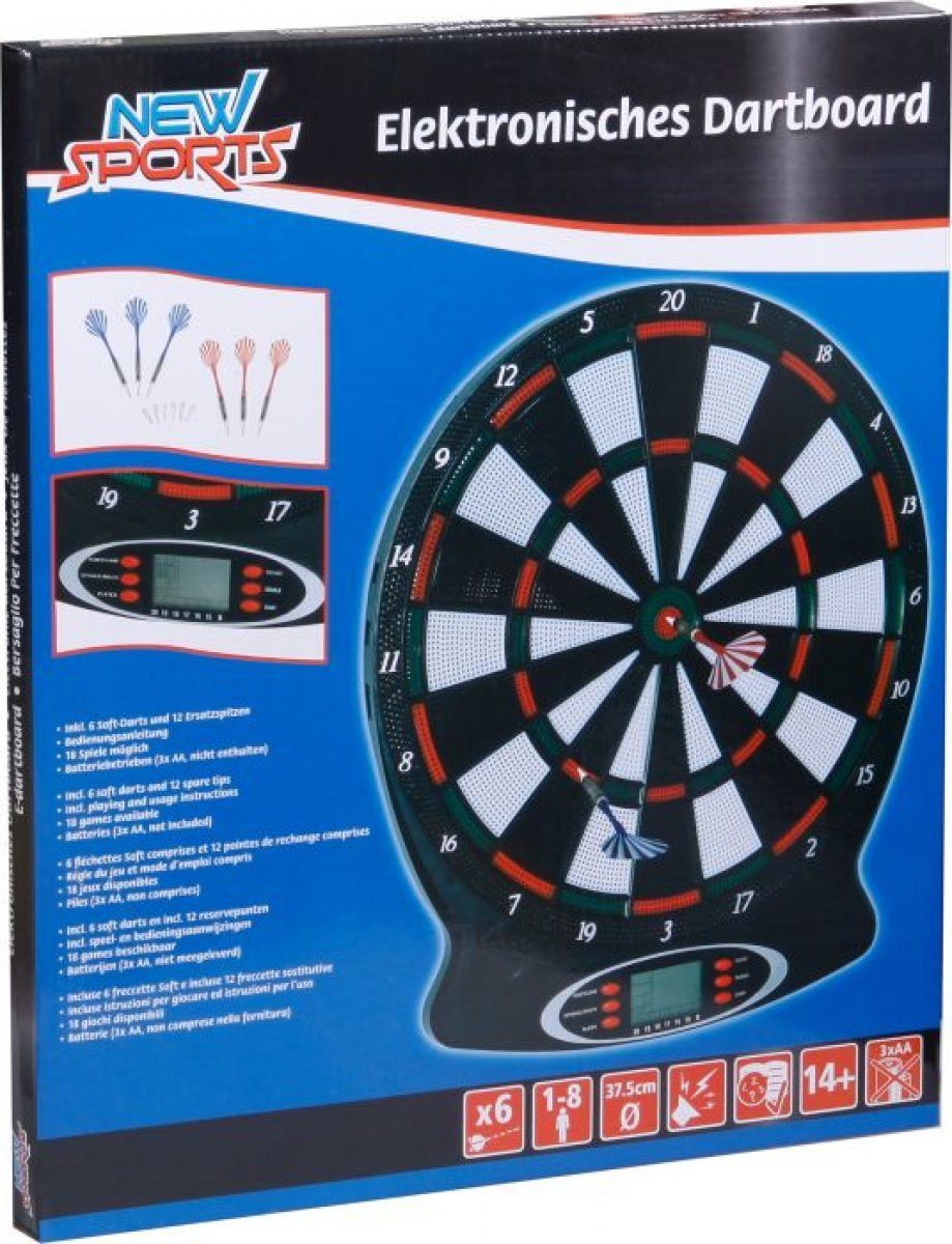 New Sports Dartscheibe Elektronisches Dartboard chrom
