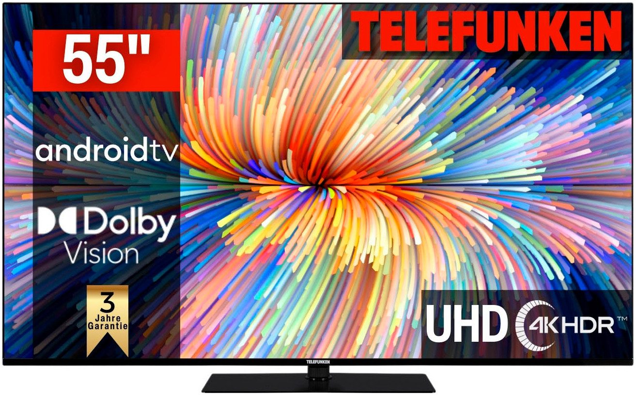 Telefunken D55V950M2CWH LED-Fernseher (139 cm/55 Zoll,
