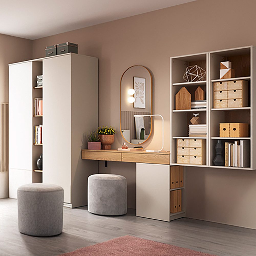 Lomadox Jugendzimmer-Set FIER-129, (Sparset, 5-tlg., Kleiderschrank