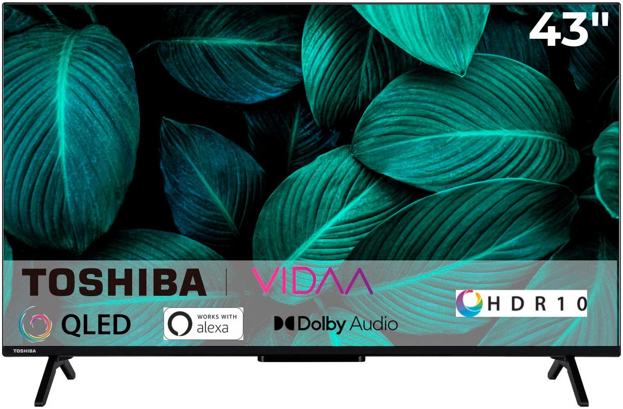 Toshiba 43QV2463DA QLED-Fernseher (108 cm/43 Zoll,