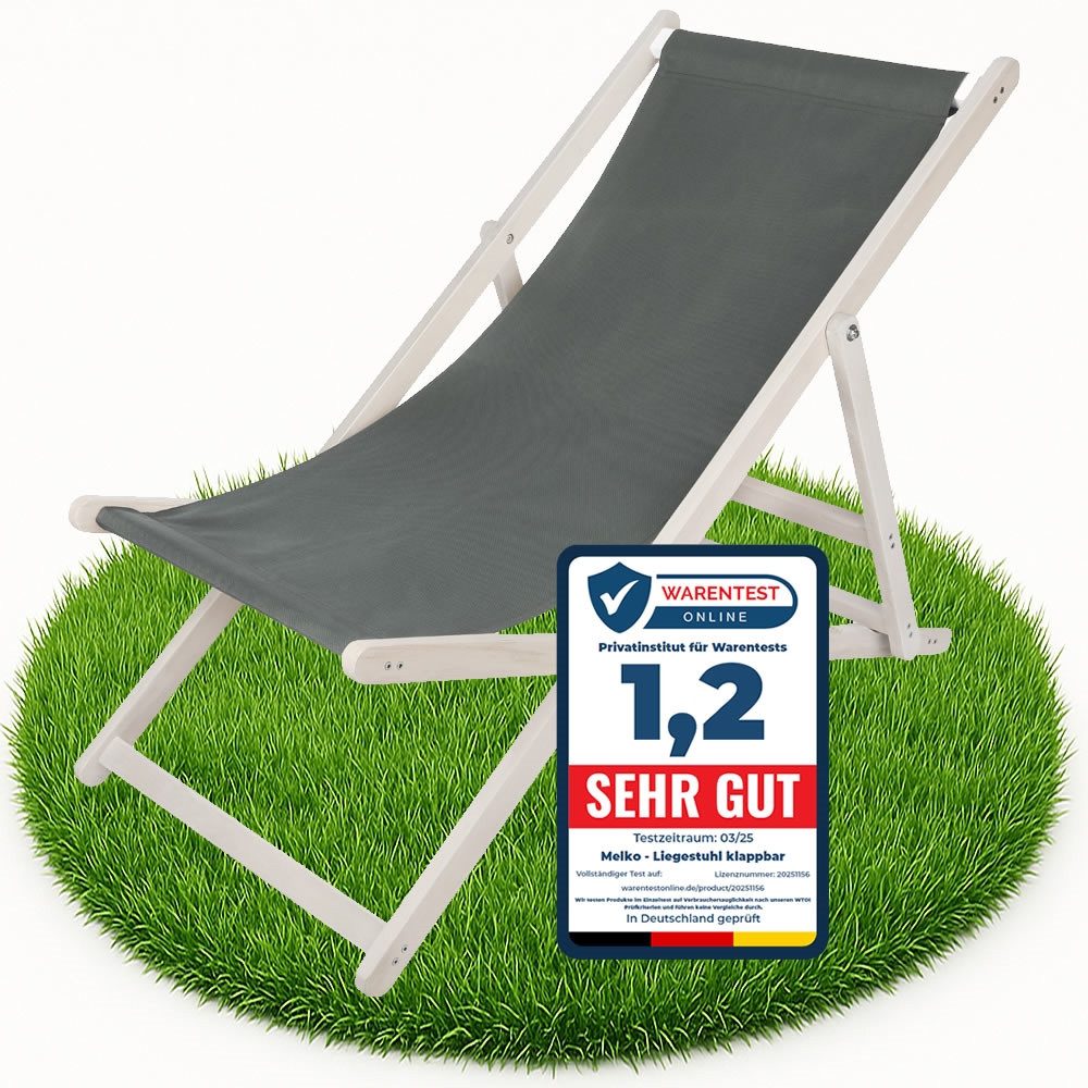 Melko Gartenstuhl Strandliege klappbar Liegestuhl Gartenliege
