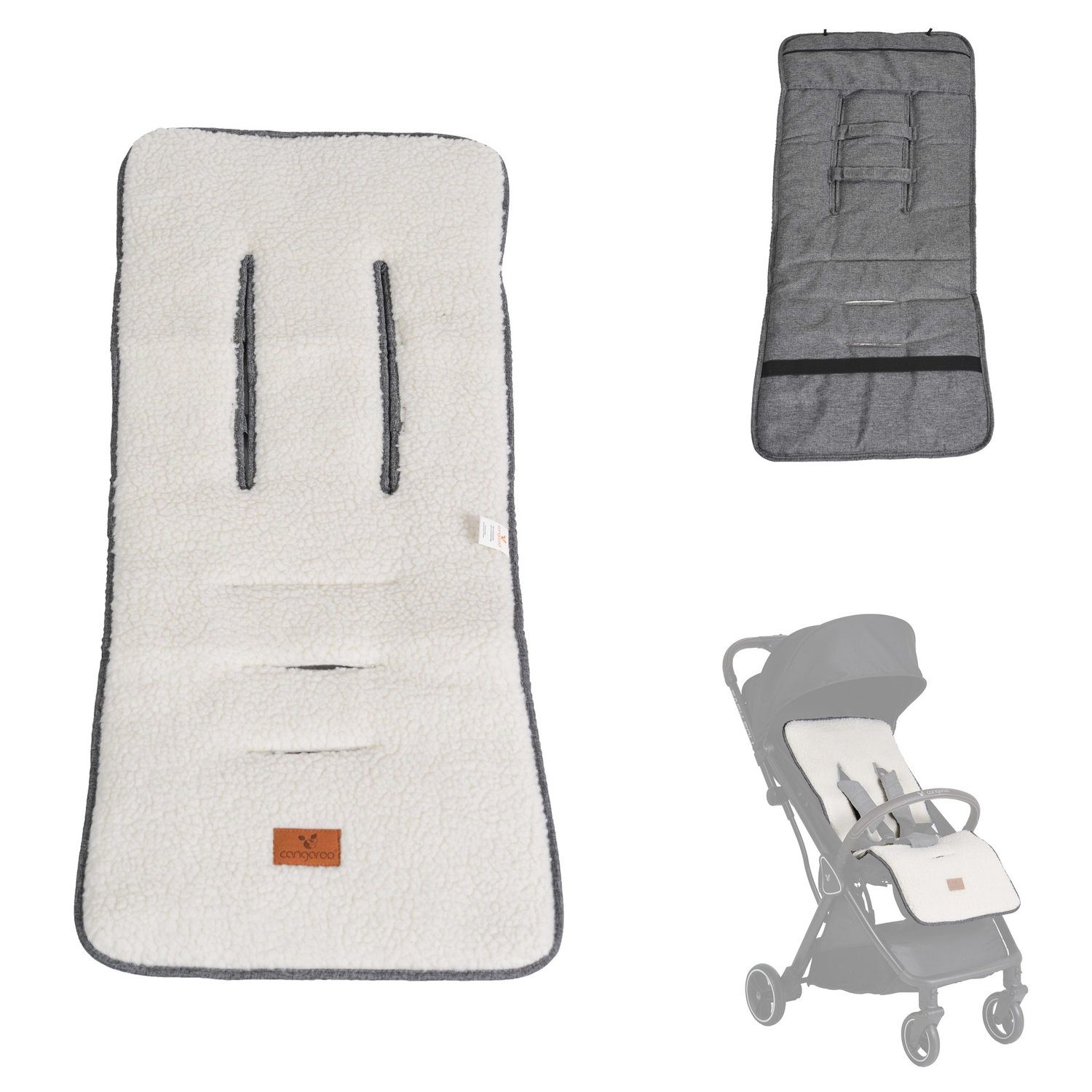 Cangaroo Kinderwagen-Sitzauflage Kinderwagen Sitzauflage Luxe, Universalsitzunterlage