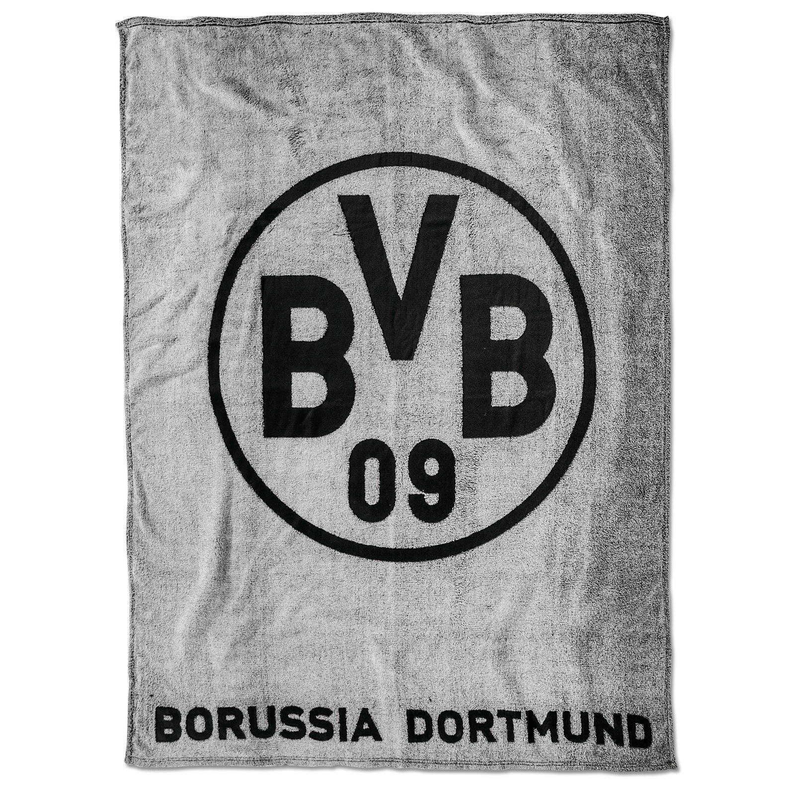 BVB Kopfkissen BVB-Fleecedecke (grau), Füllung: 100