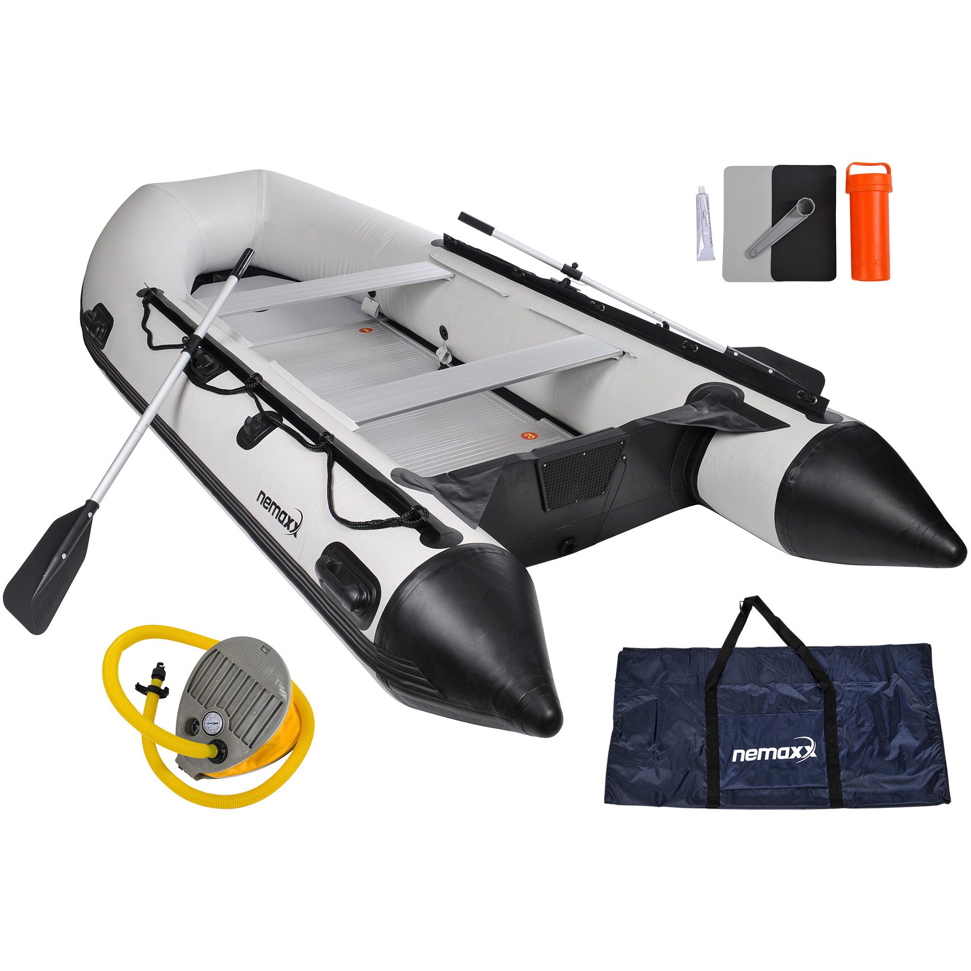 NEMAXX Schlauchboot [INKL.2 PADDEL,TASCHE+LUFTPUMPE] – Paddelboot