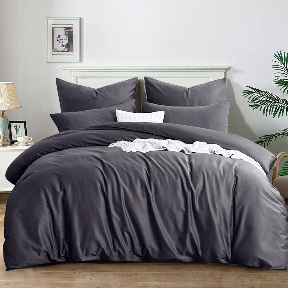 Elegear Bettwäsche Bettwäsche 135×200/155x220/200x200cm Mikrofaser Bettwäsche-Set,