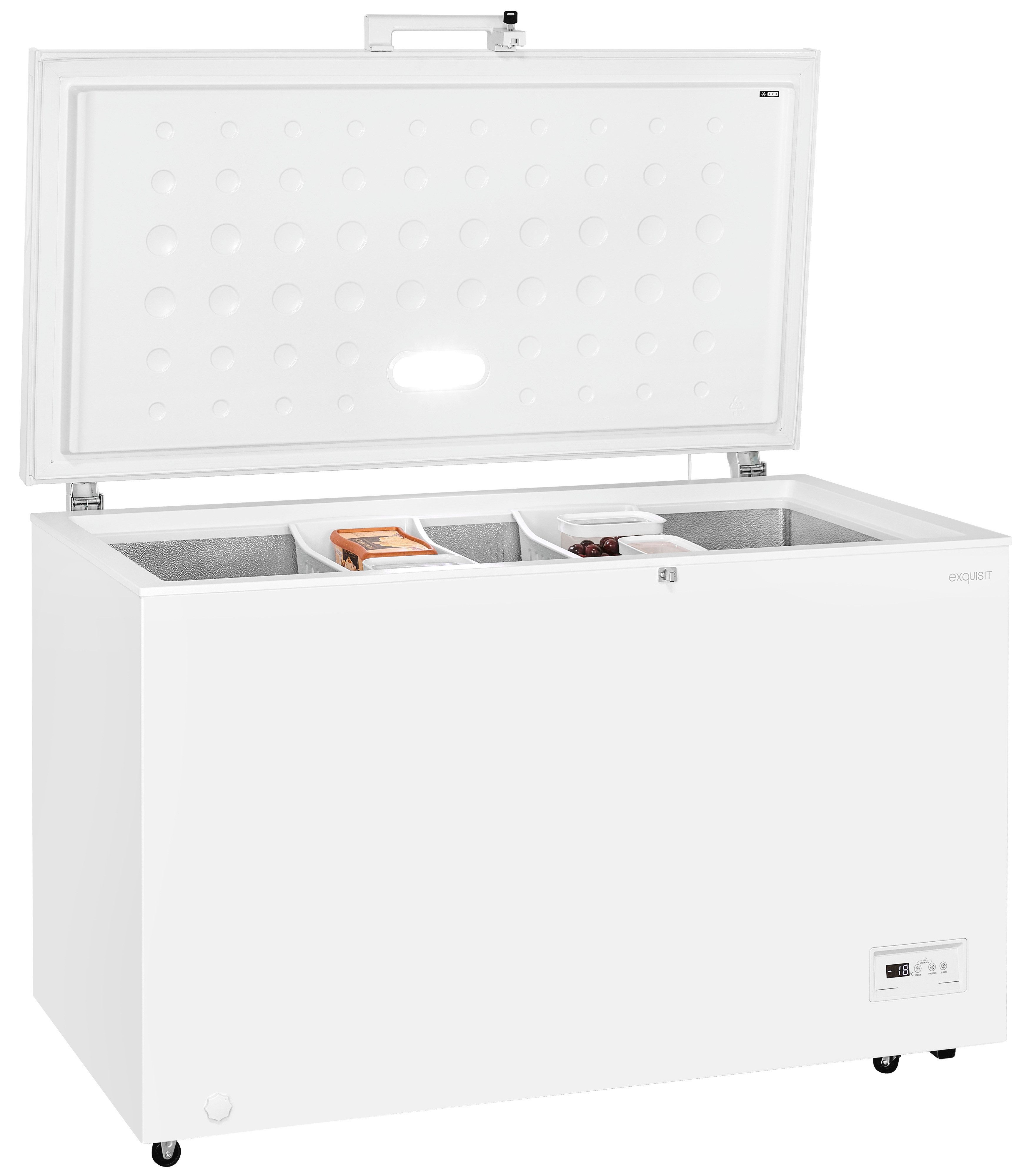 exquisit Gefriertruhe GT400-HE-041E weiss, 130 cm