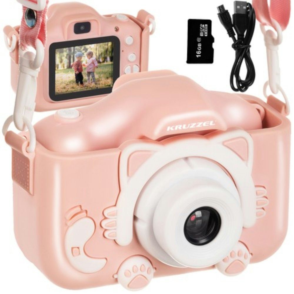 ISO TRADE Rosa Digitalkamera Kinderkamera (16