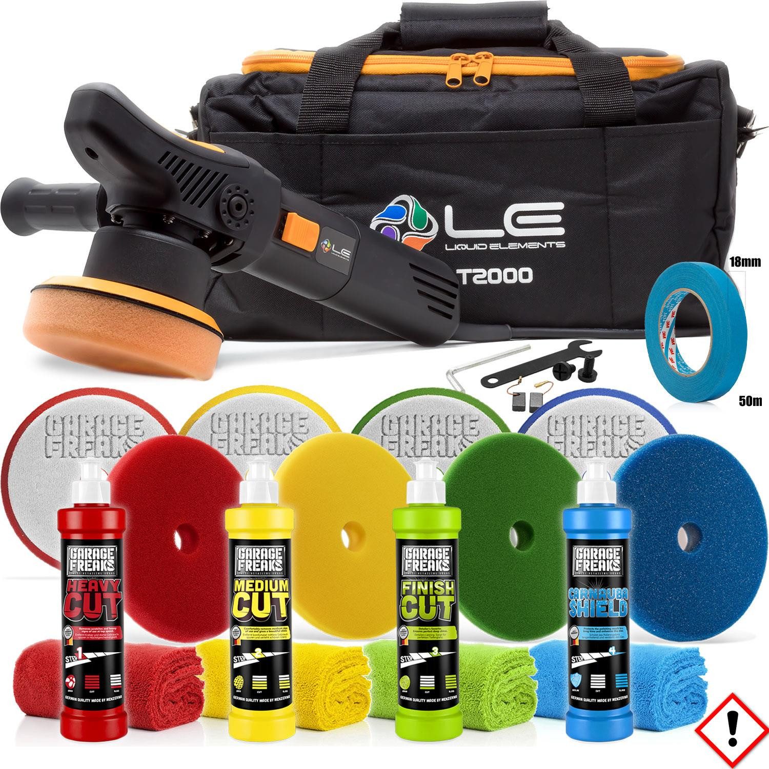 Garage Freaks Exzenter Poliermaschine Polierset -