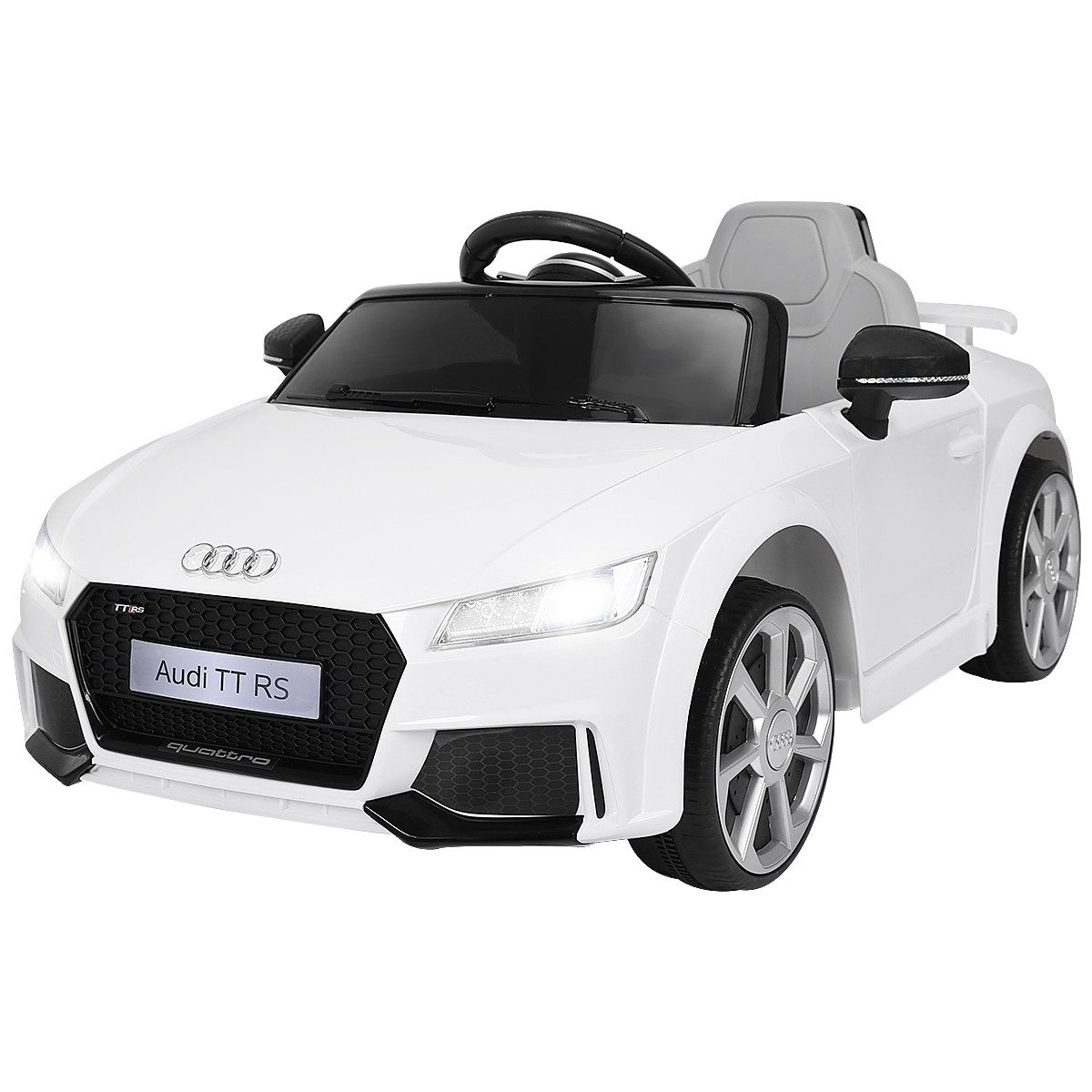 COSTWAY Elektro-Kinderauto Audi TTRS 12V, 2,5-5km/h