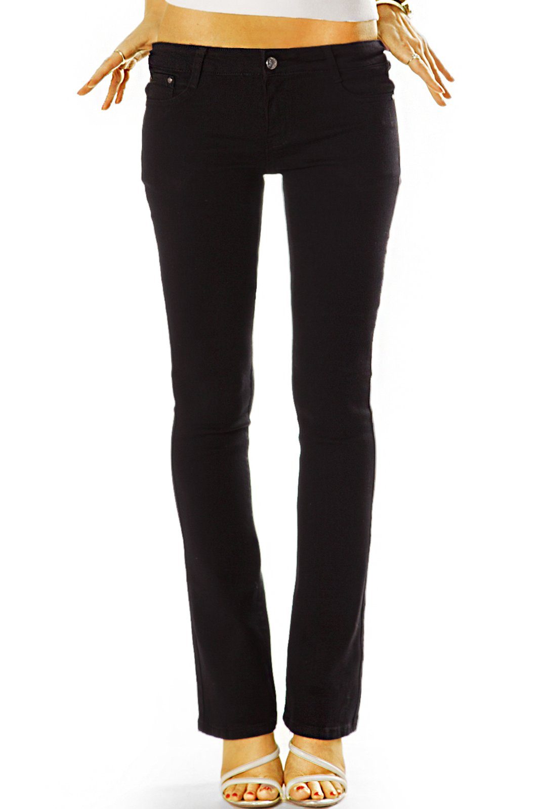 be styled Bootcut-Jeans Hüftjeans Bootcut Jeanshose