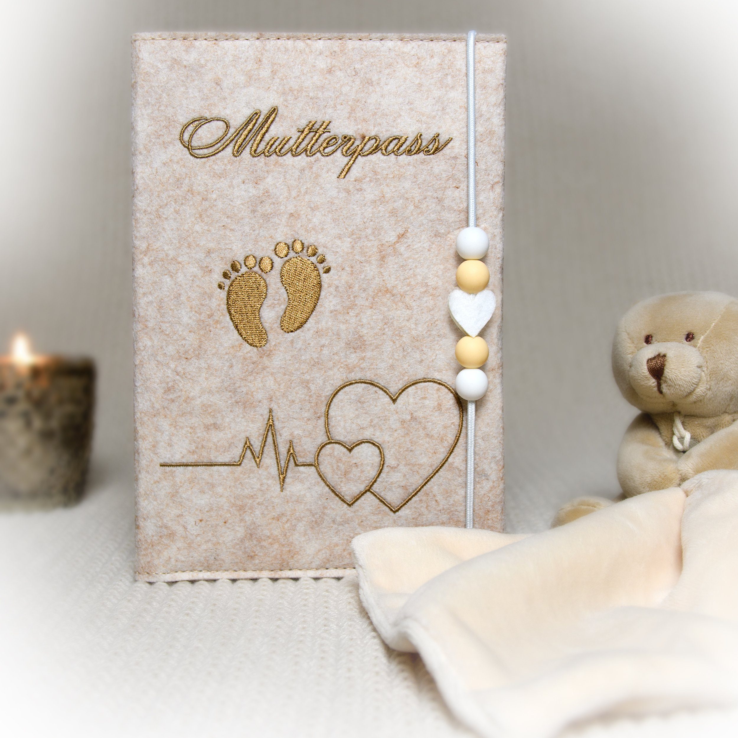 Lezzanna Mutterpass-Hülle Mutterpasshülle, Schutzhülle für Mutterpass,