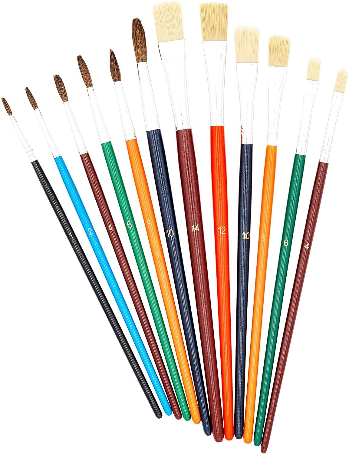 TSI Schreibwaren Malpinsel Pinselset 12 St