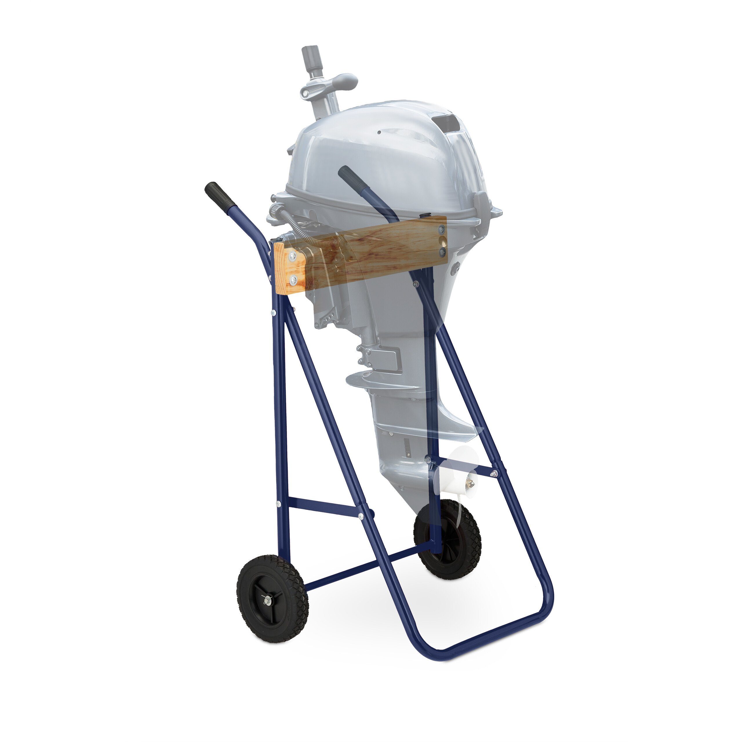 relaxdays Motorhalterung Außenborder Ständer aus Stahl