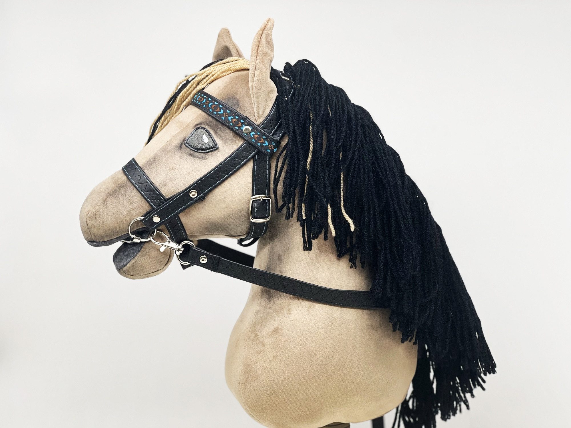 Pferdesport-Profi Hobby Horse Reithalfter Hophorse Trense