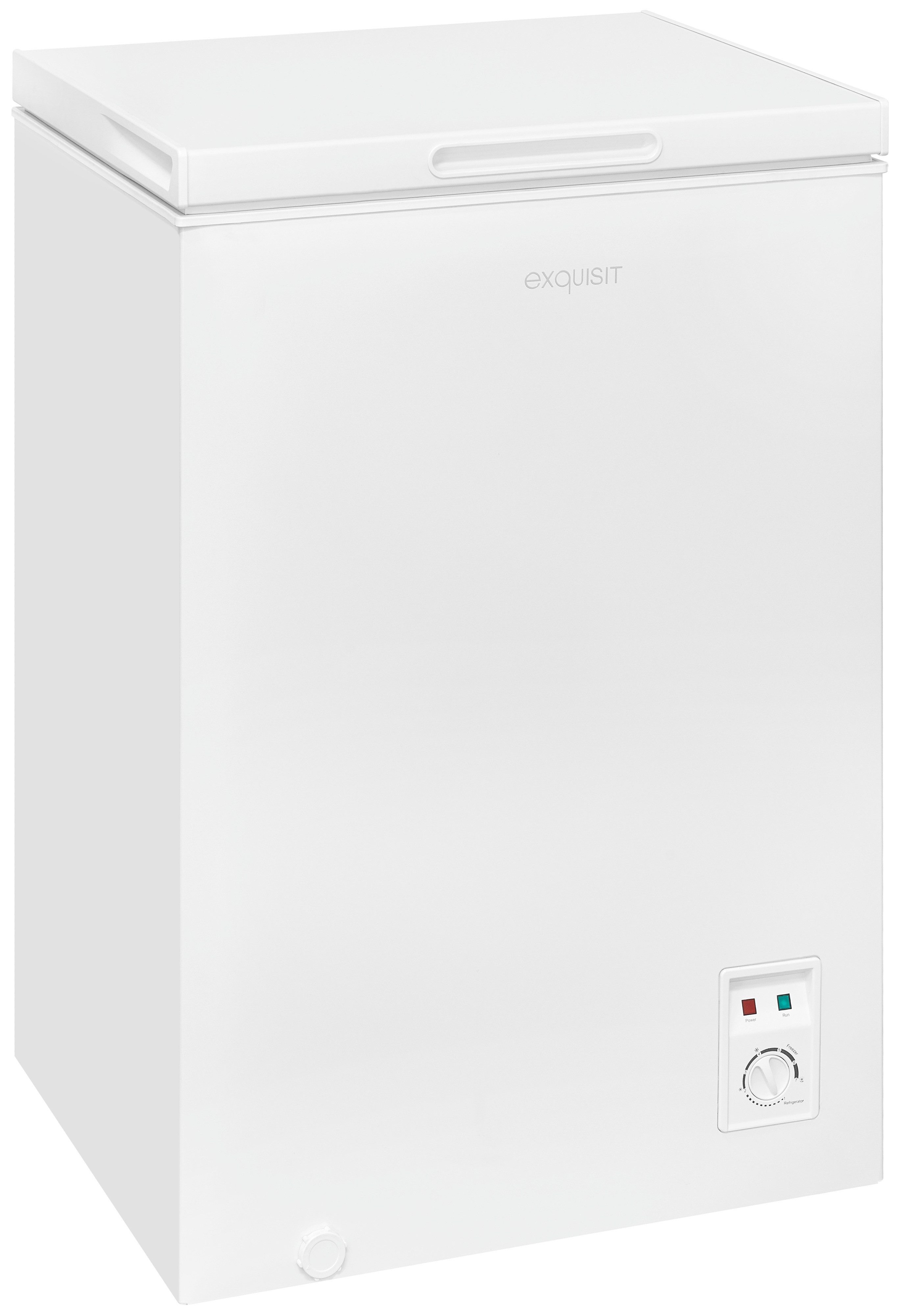 exquisit Gefriertruhe GT100-050E weiss, 54,5 cm