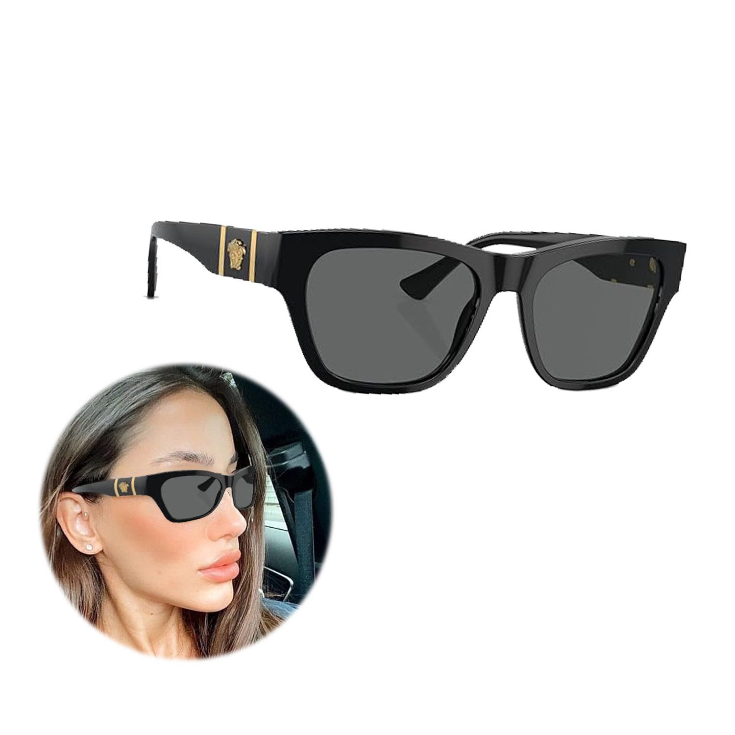ZEUOPQ Sonnenbrille Polarisierte Sonnenbrille UV-Schutz Damen