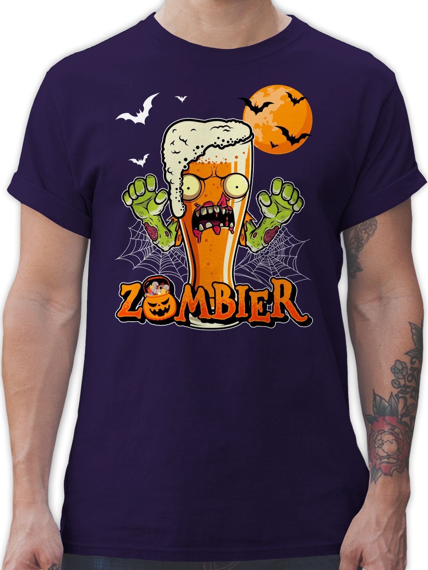 Shirtracer T-Shirt Zombier Bier Zombie Halloween
