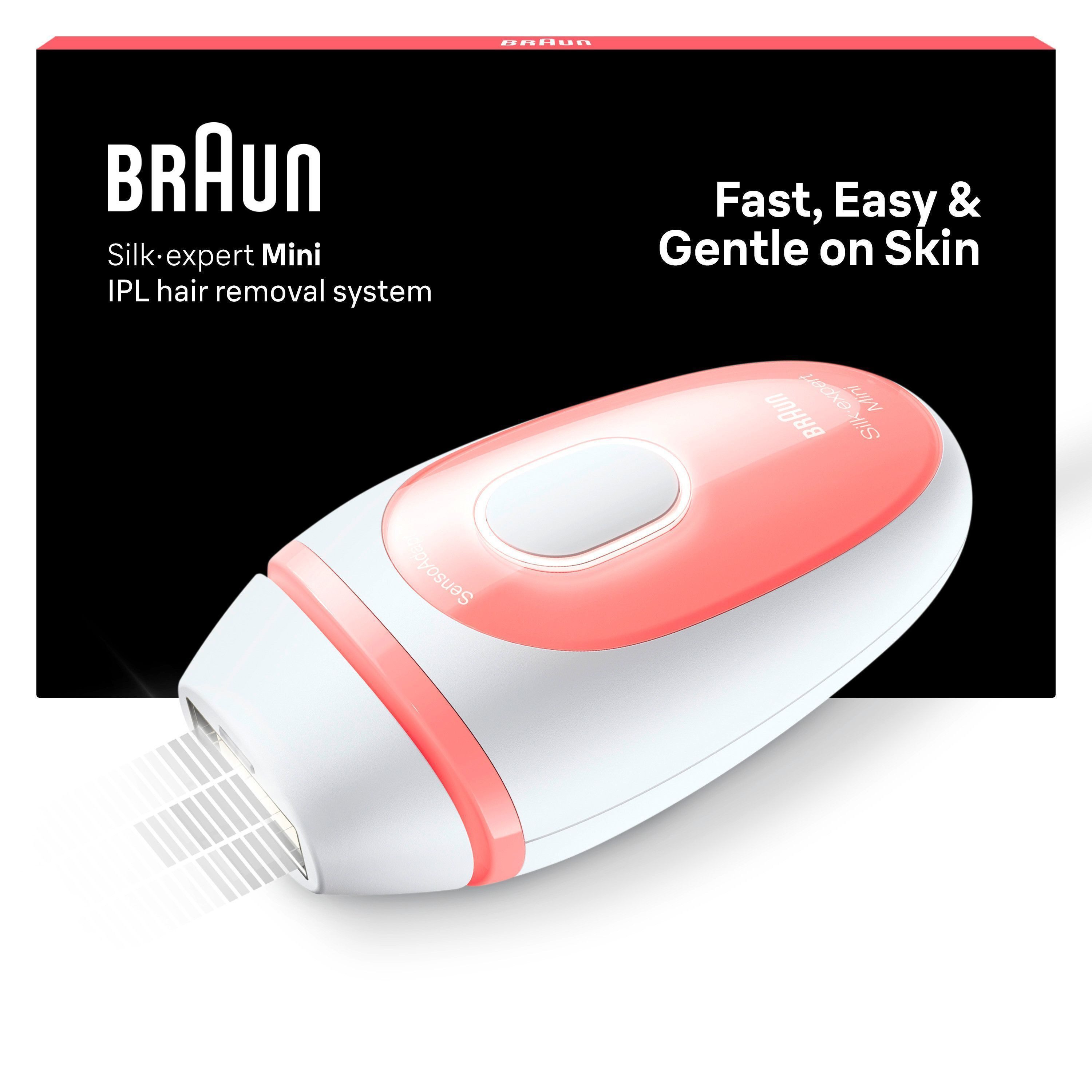 Braun IPL-Haarentferner Silk-expert PL1000, Mini-Haarentfernungsgerät, kompakte
