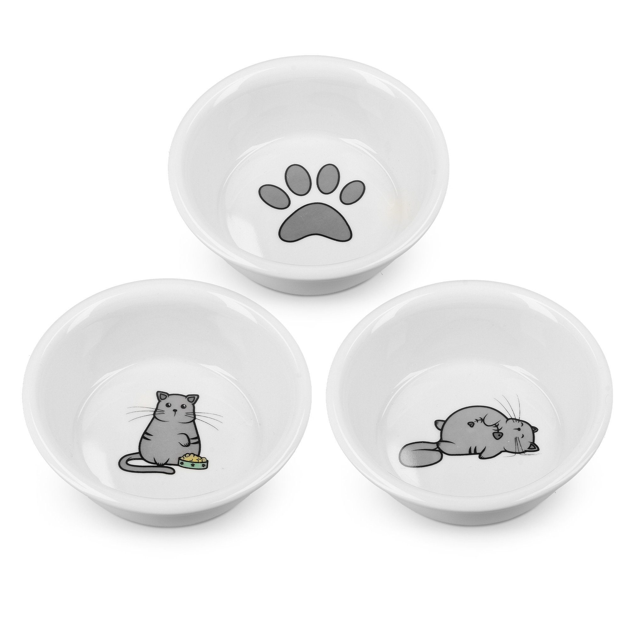 Navaris Napf 3er-Set Futternäpfe für Katzen
