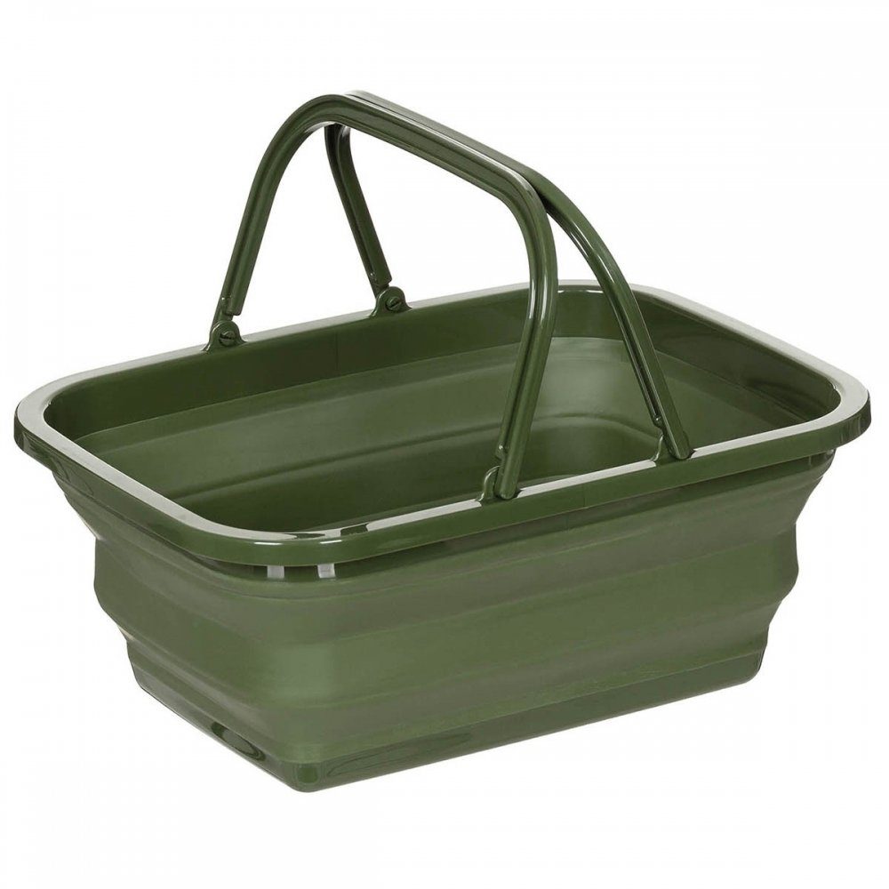 FoxOutdoor Einkaufskorb Faltkorb, oliv, 9 l,