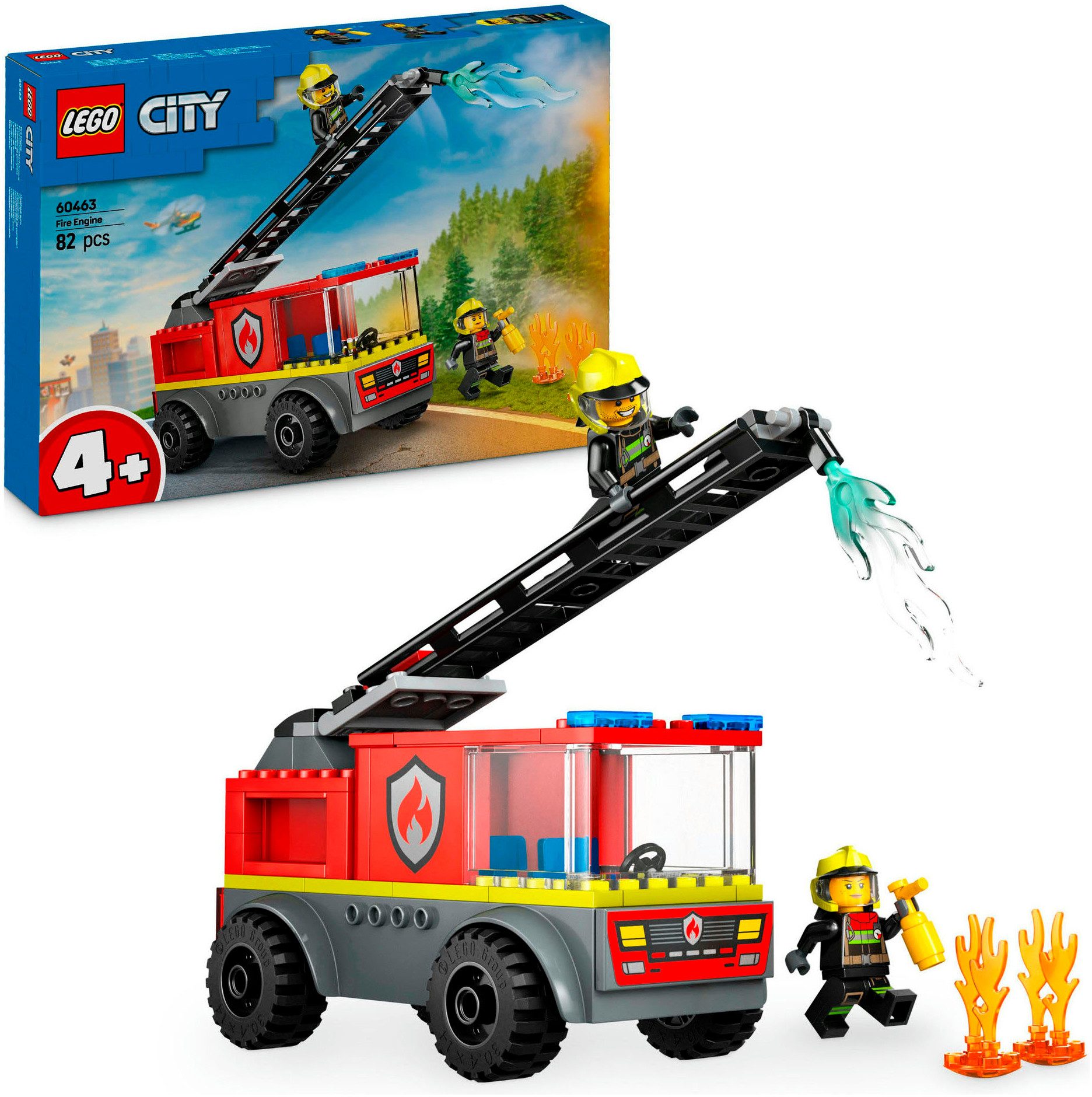 LEGO® Feuerwehrleiterfahrzeug (60463), LEGO City Konstruktionsspielsteine,