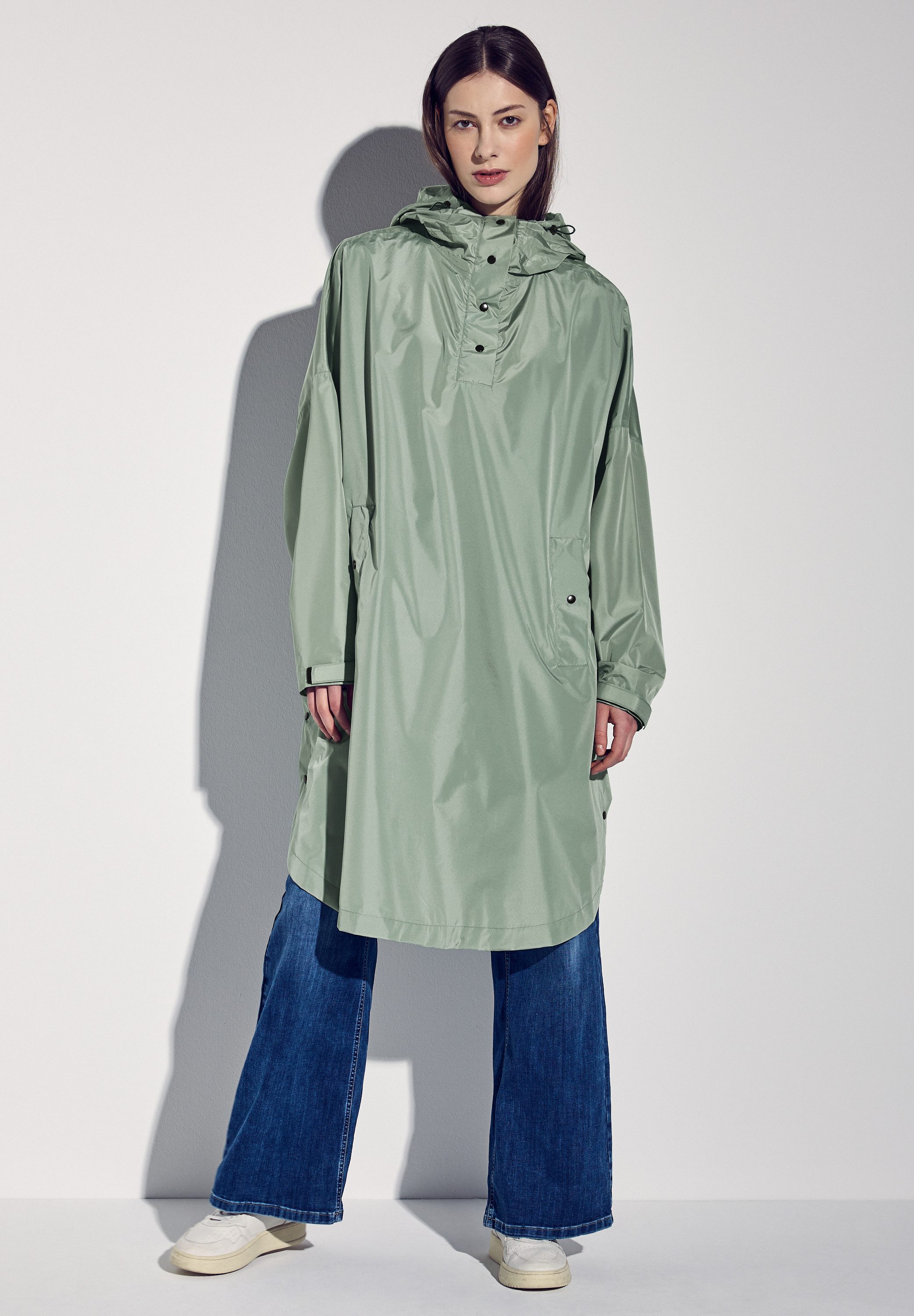 STREET ONE Regenponcho mit Kapuze und