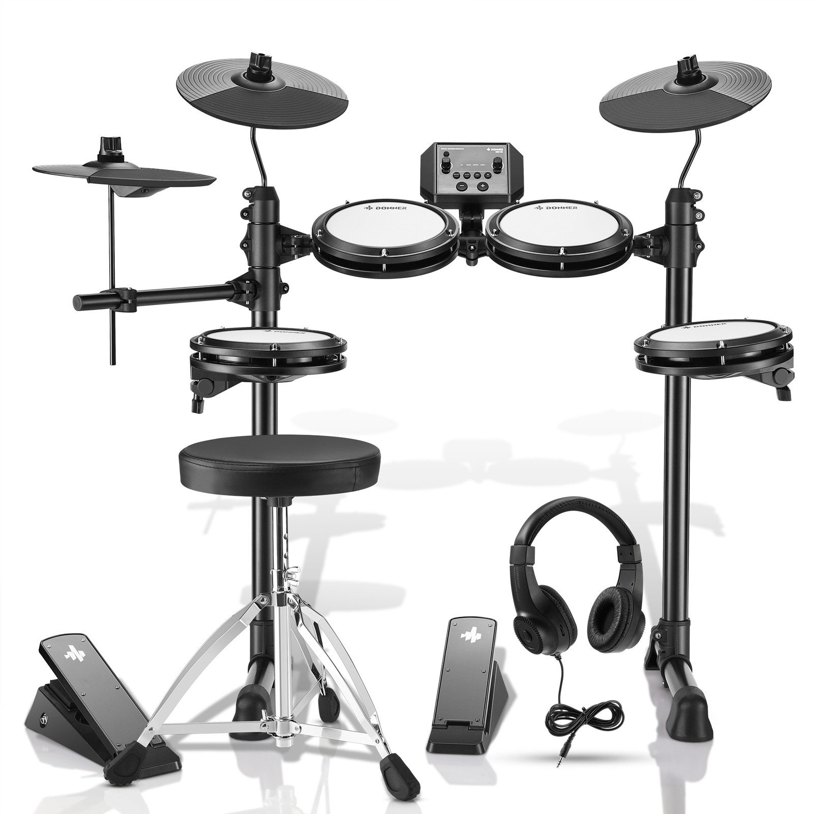 Donner E-Drum DED-80 E-Drum-Set mit leisen