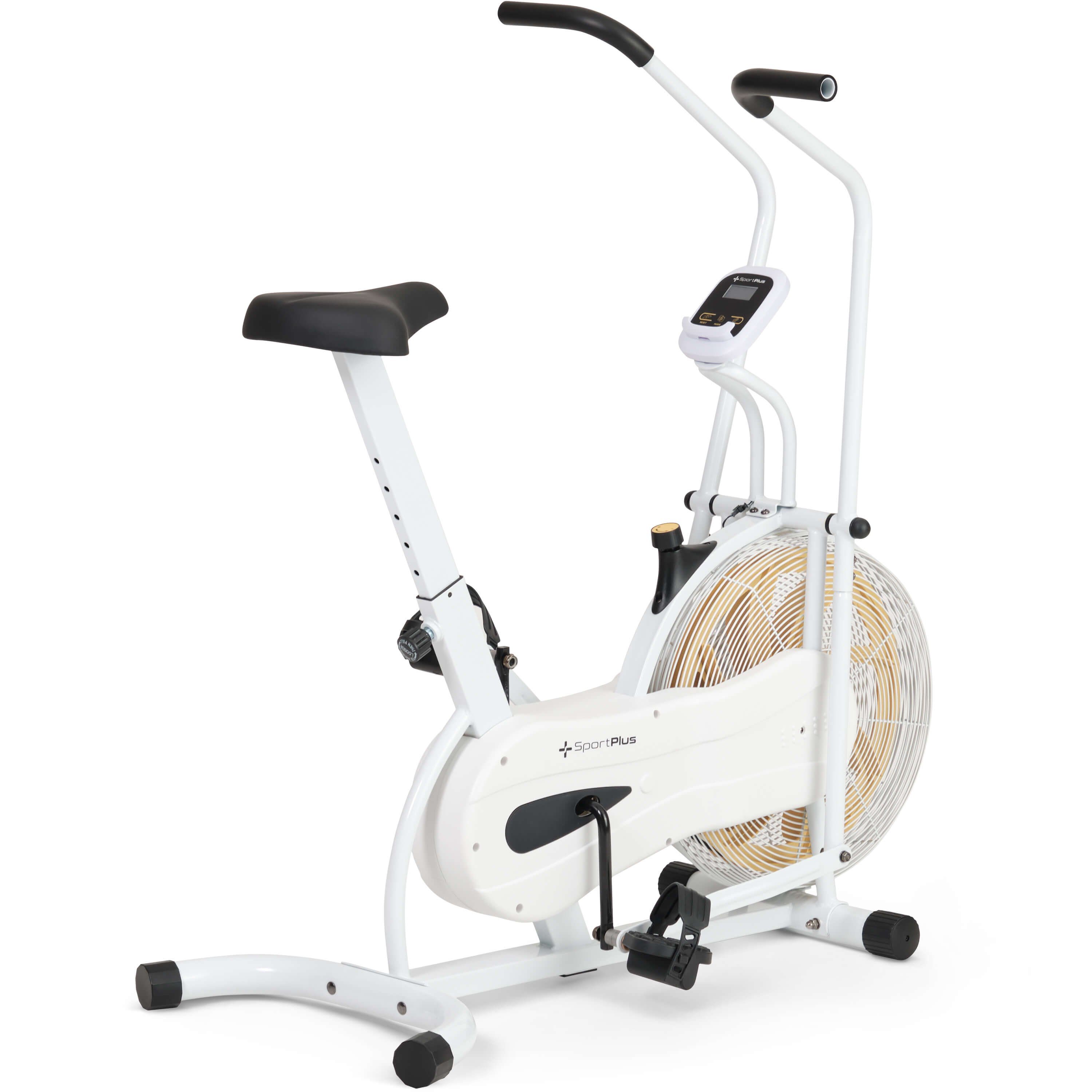 SportPlus Heimtrainer SP-FB-1100-W-iE, Air Bike, Gym