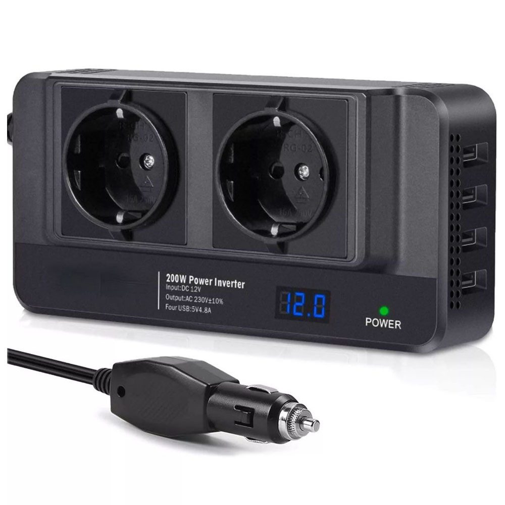 JOYOLEDER Wechselrichter Spannungswandler, Steckdose mit USB,