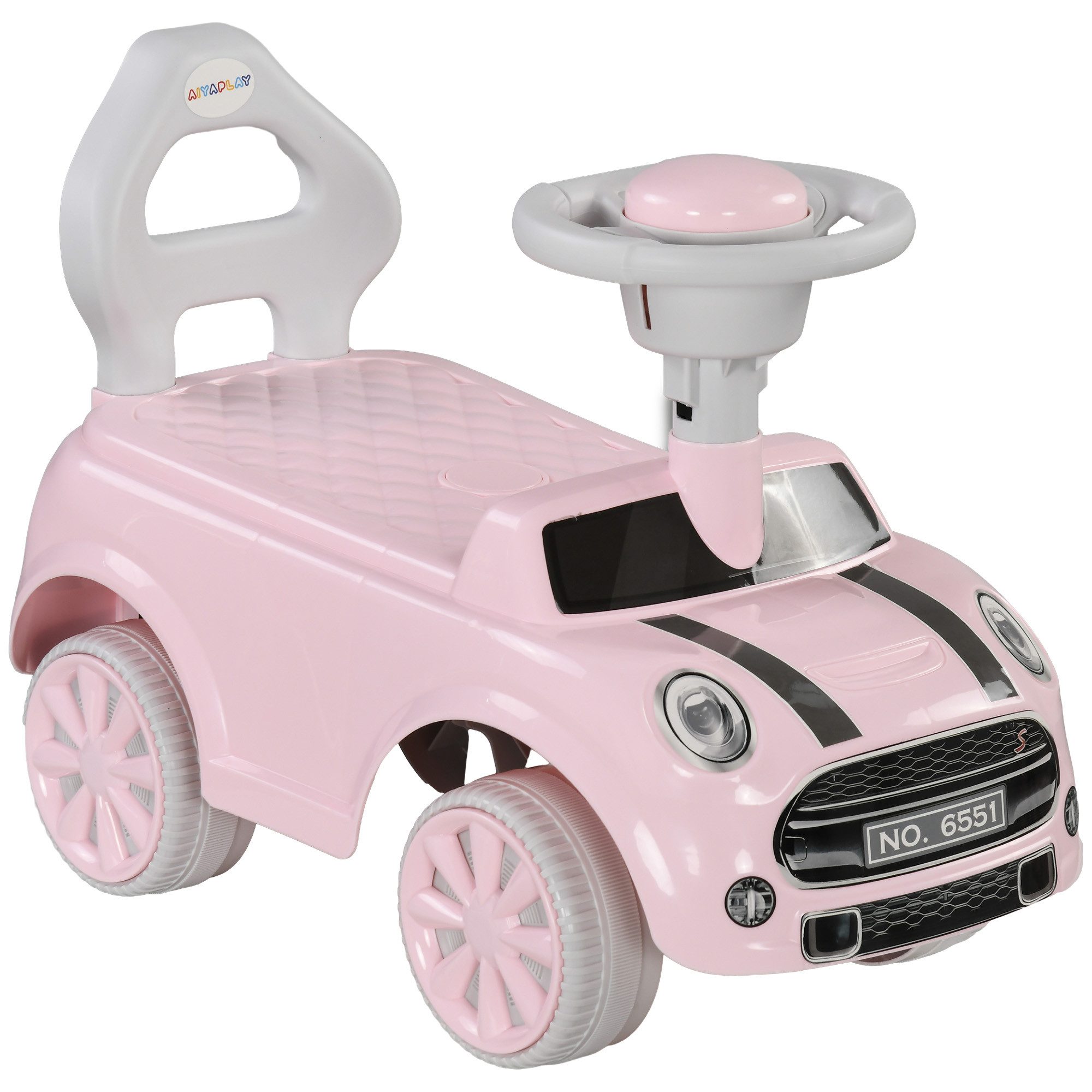 AIYAPLAY Rutscher Kinderfahrzeug mit Lenkrad Hupe