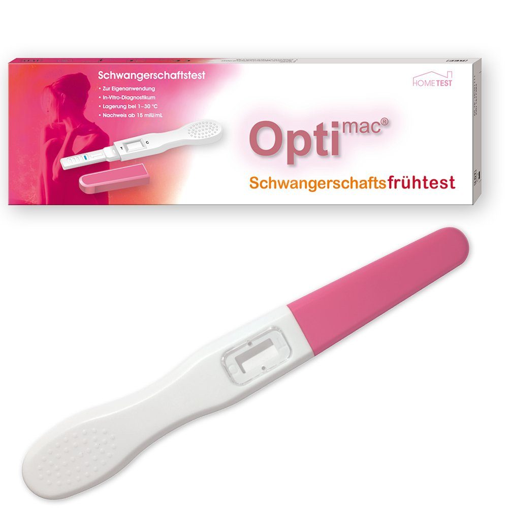 Optimac Schwangerschafts-Teststreifen Home Test, Schwangerschaftsfrühtest 1-St.,