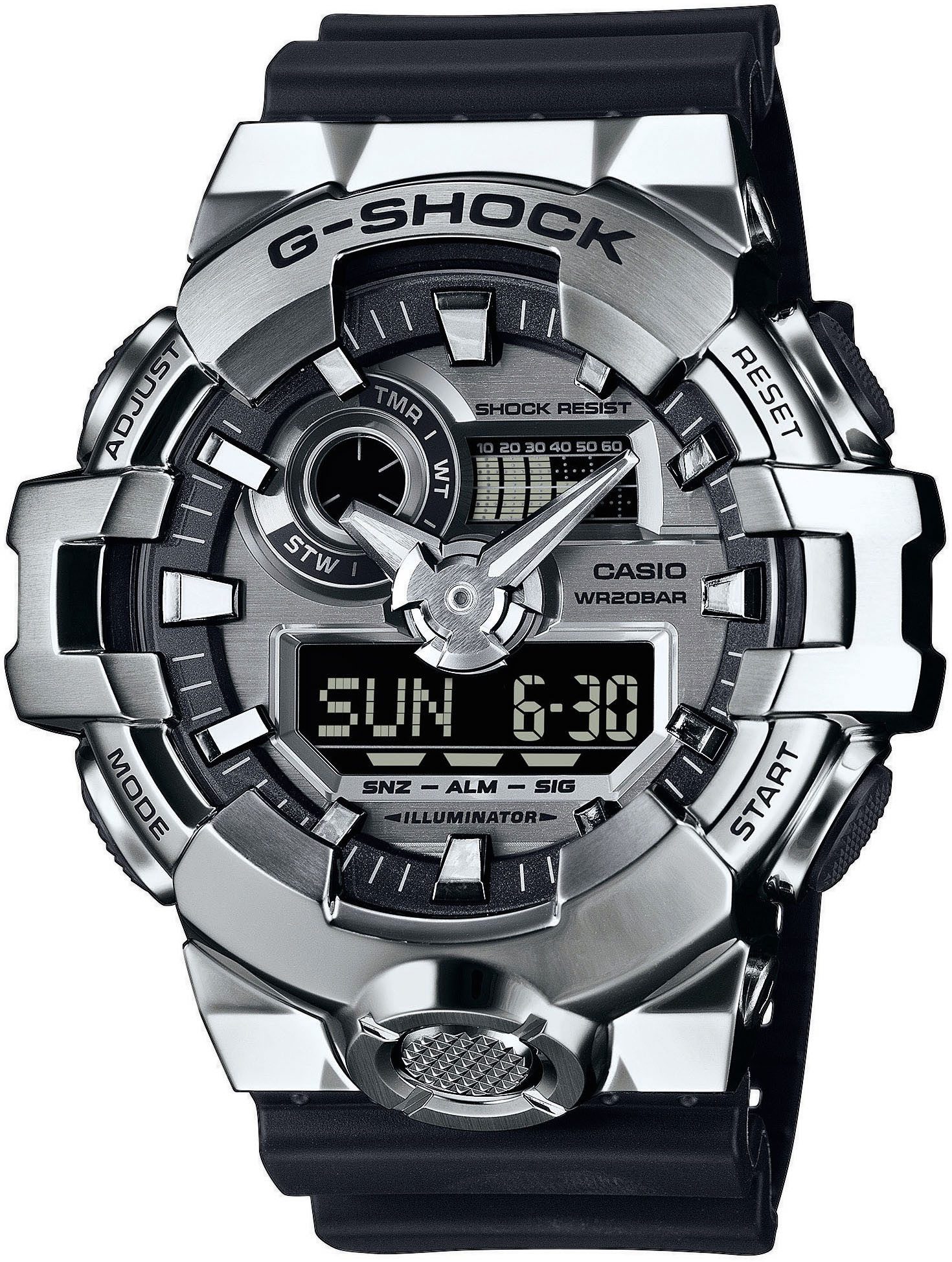 CASIO G-SHOCK Chronograph GM-700-1AER, Quarzuhr, Armbanduhr,