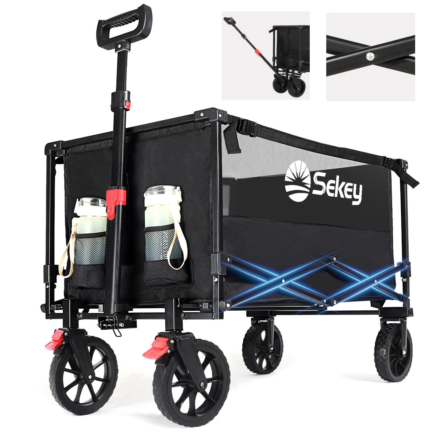 Sekey Bollerwagen 160L 150KG Bollerwagen Faltbar